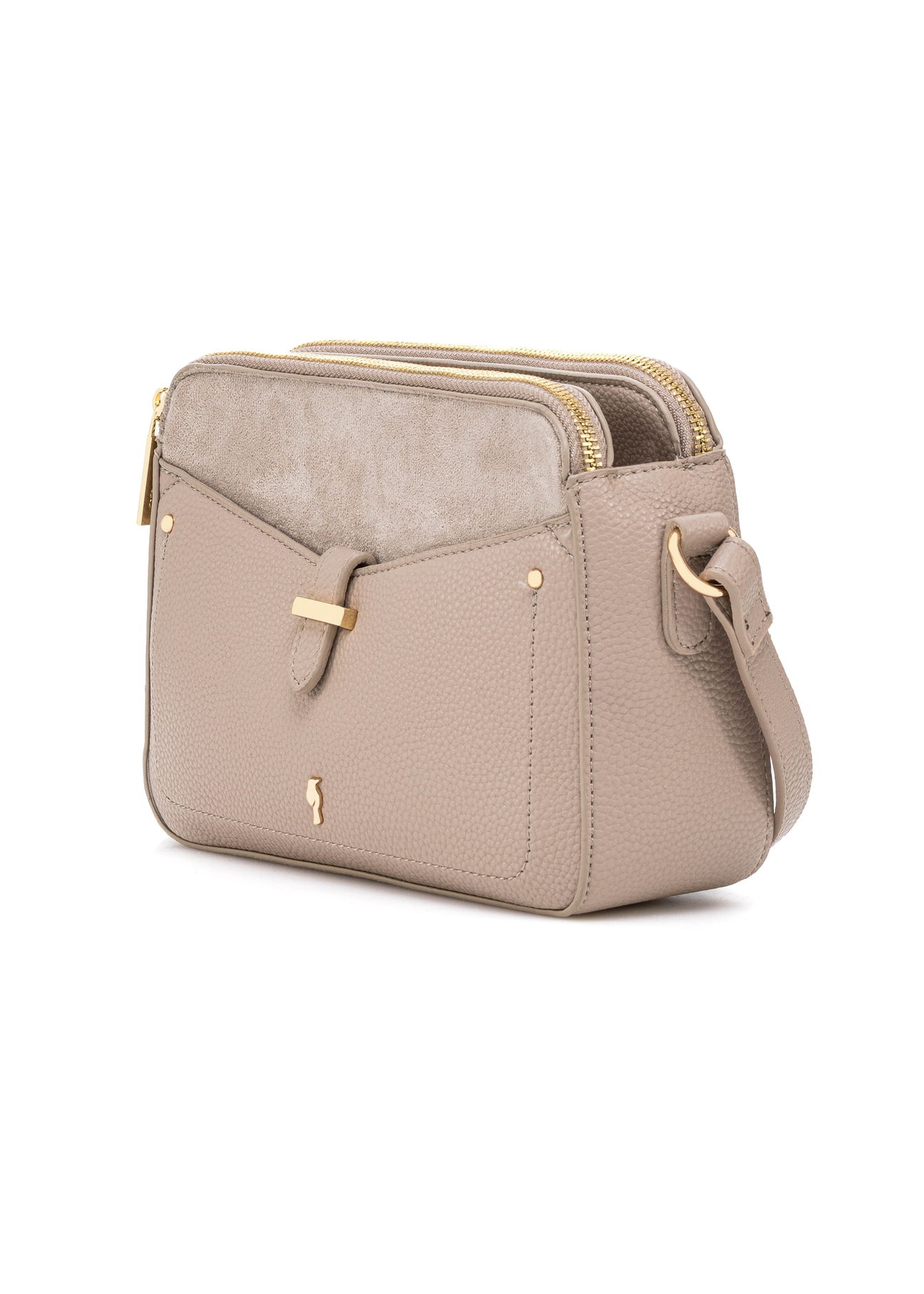Light beige small women's handbag TOREC-0830B-80(Z25), diagonal product view on white background.