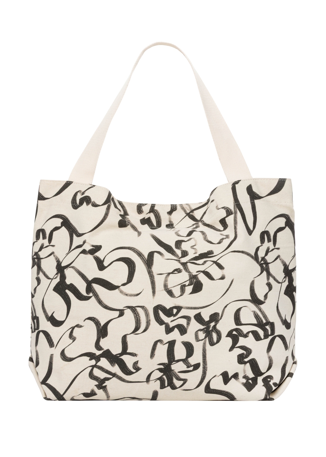 Women's cotton floral bag TOREN-0289-1P(W26), product view from the back on a white background.