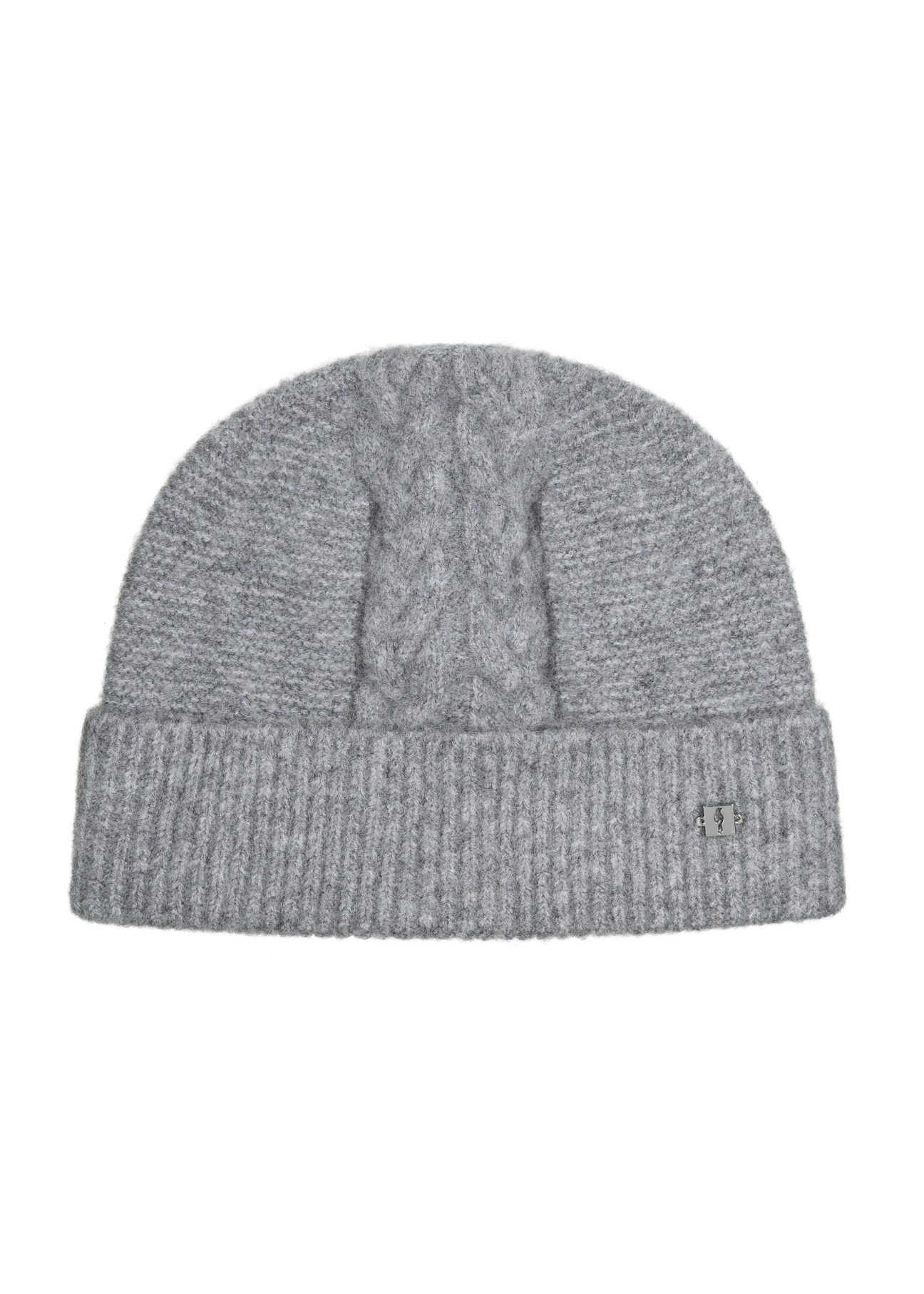 Women's grey plaid hat CZADT-0169-95(Z23)-02