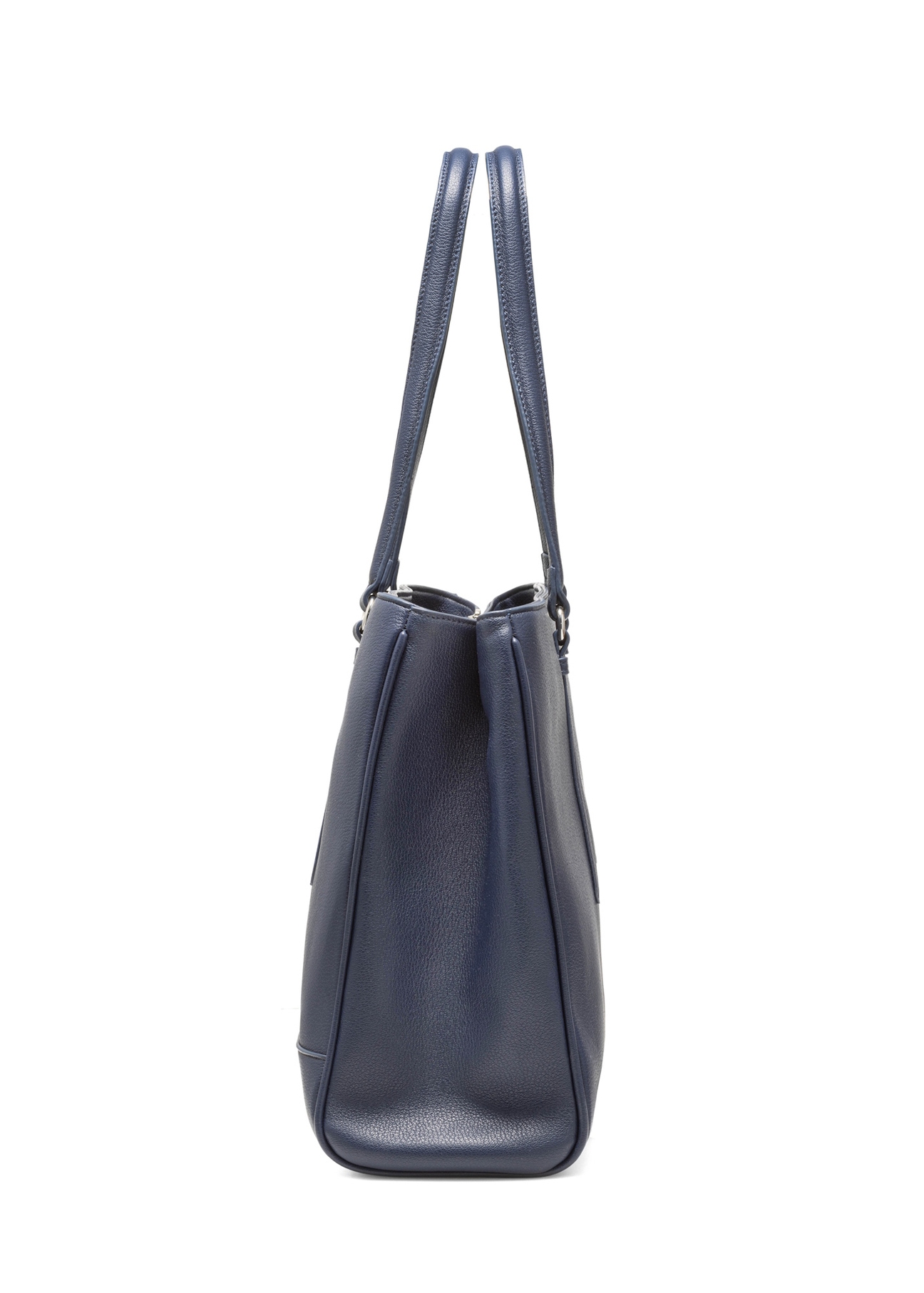 Large navy blue women's bag TOREC-1064-69(Z25), side view of the product on a white background.