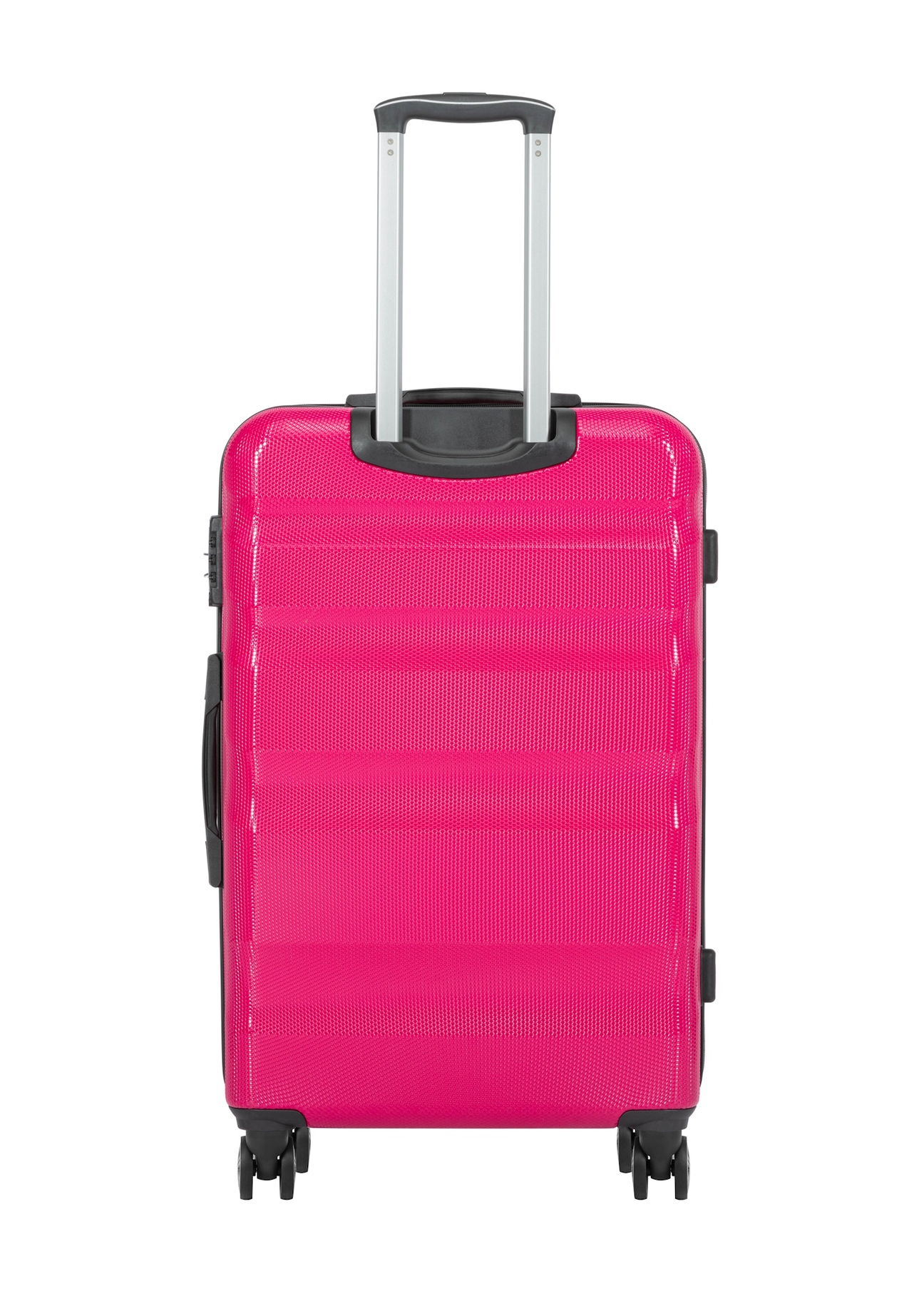 Set of 19'/24'/28' trolley suitcases WALPC-0012-5E(W26), back view of the product on a white background.