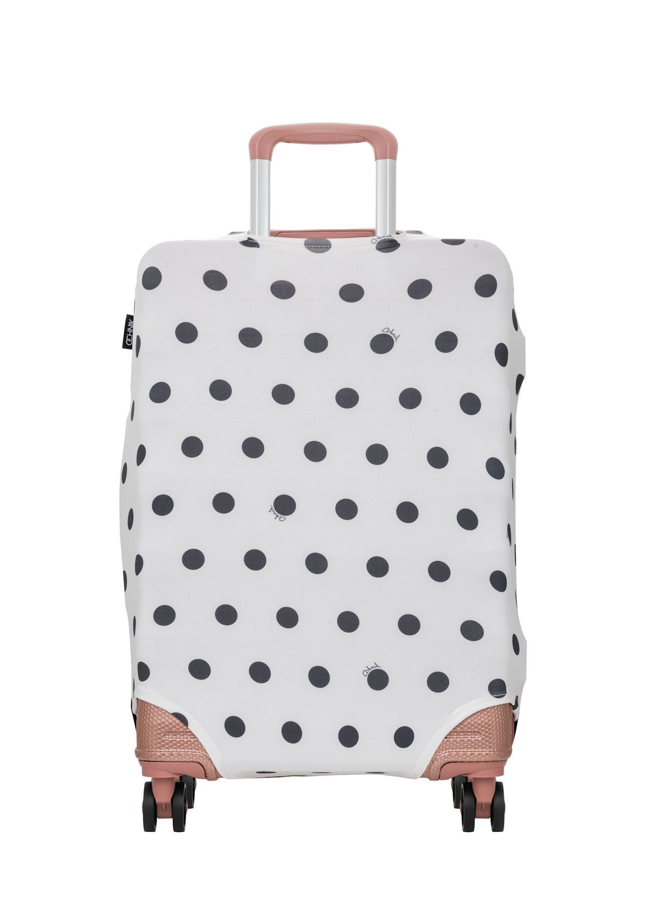 Small suitcase cover with polka dots AW-013-0007-0P-S(W26)