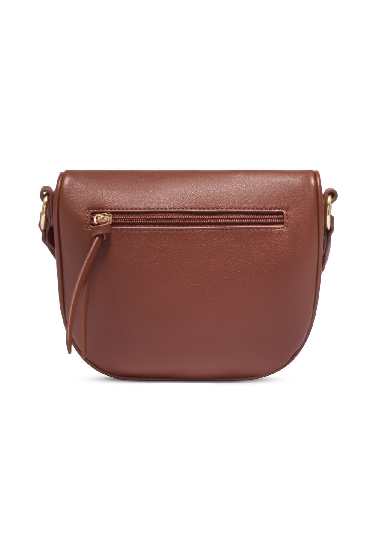 Large women's waist bag in light brown color TOREC-1266-1G(Z26), back view of the product on a white background.