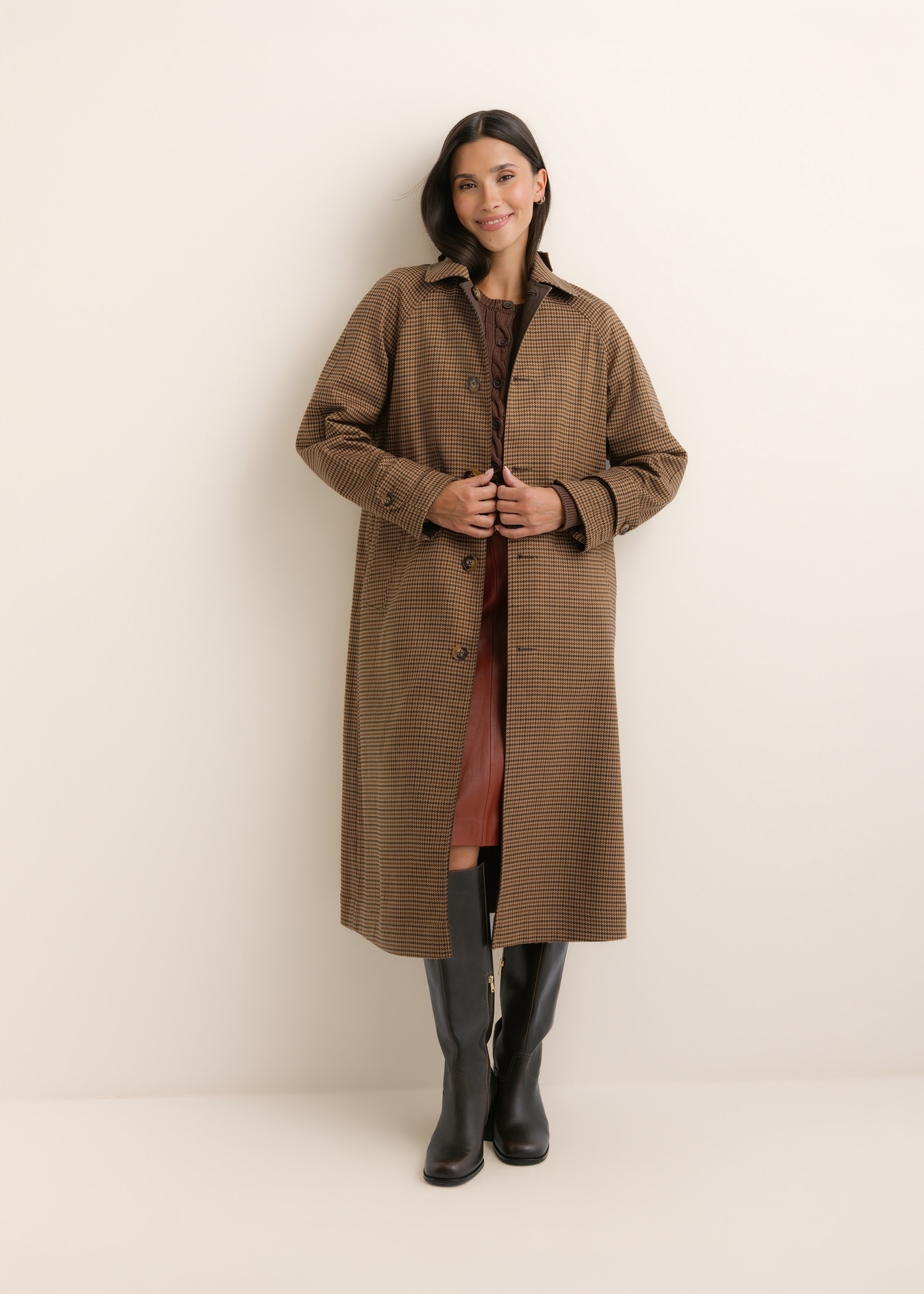 Women's double-sided coat with vest KURDT-0674-1H(Z26)