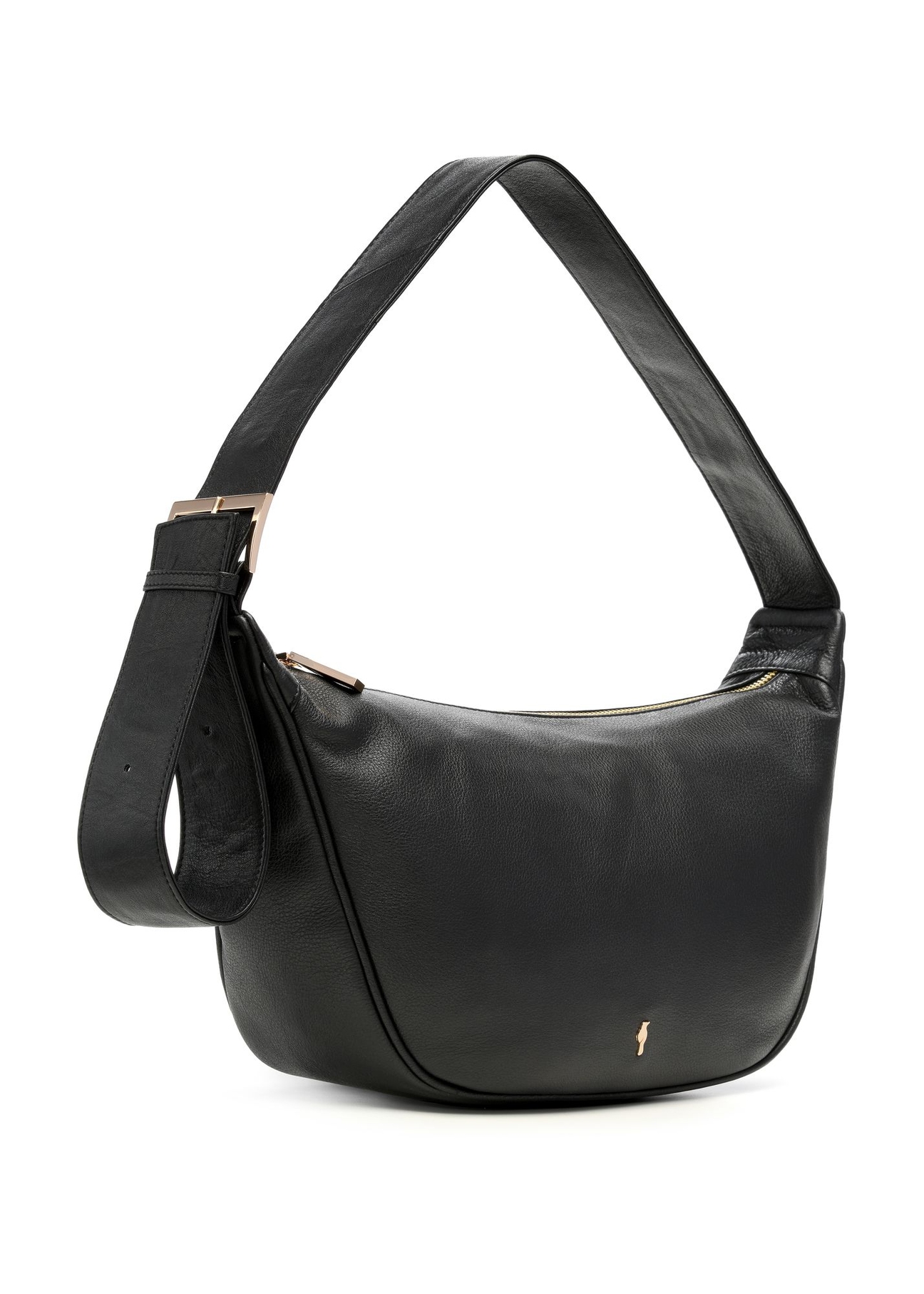 Black leather shoulder bag TORES-1317-99(Z26)