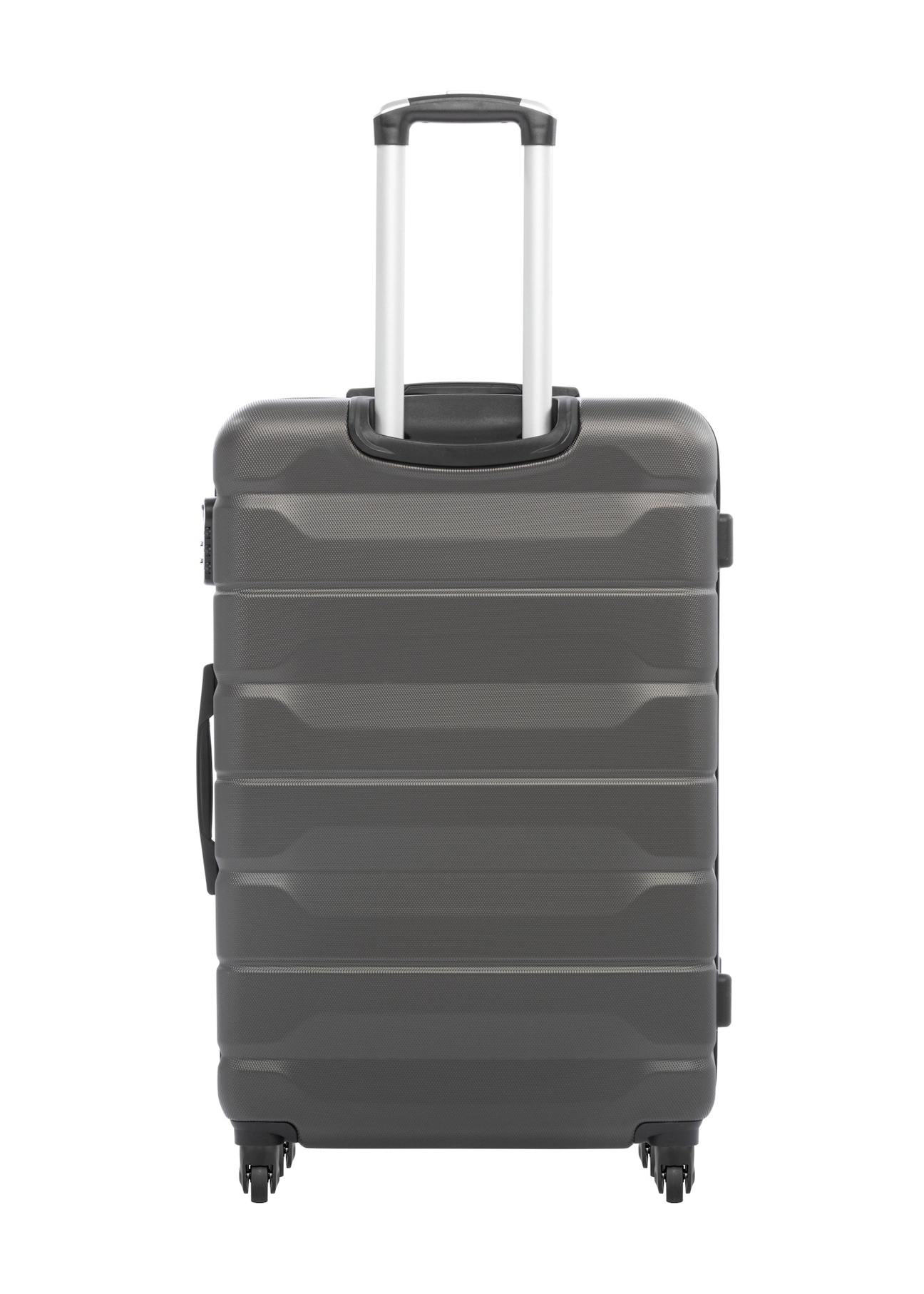 Set of 19''/24''/28'' trolley suitcases WALAB-0067-9B(W26), back view of the product on a white background.