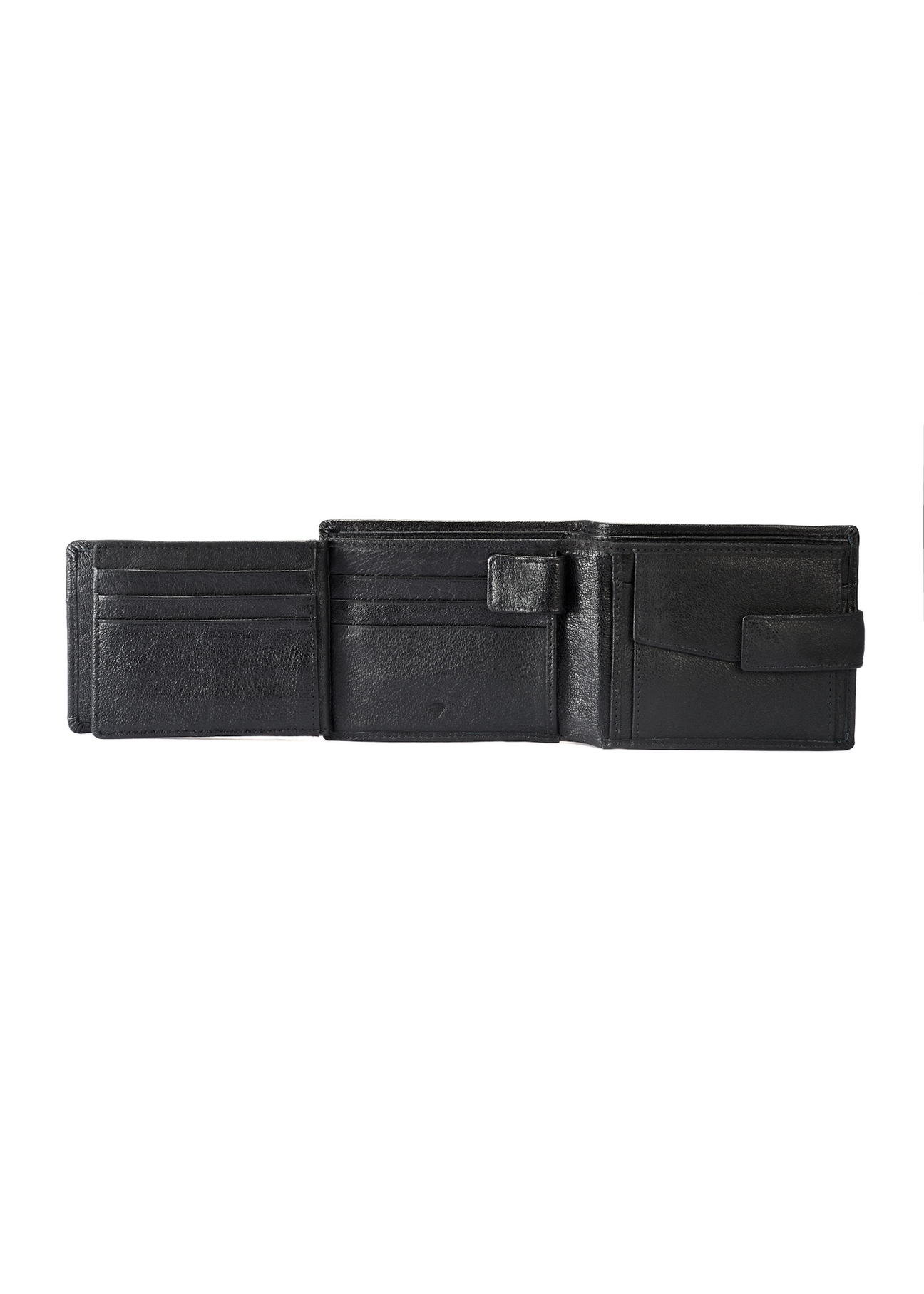 Black men's leather wallet PORMS-0651-99(W25)