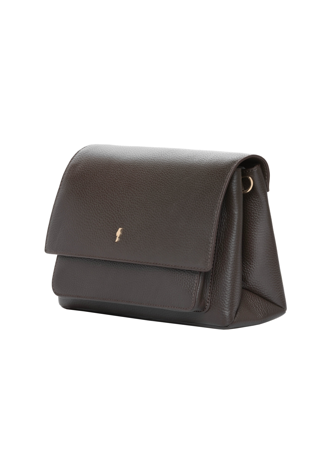 Black leather shoulder bag TORES-1317-99(Z26), diagonal product view on a light background.
