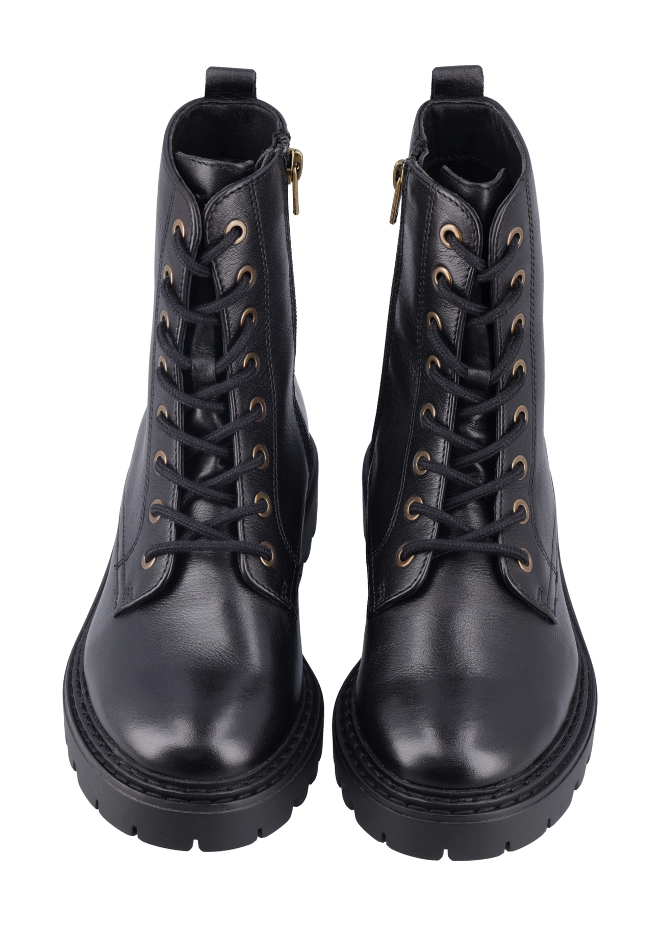 Black women's ankle boots BUTYD-1192-99(Z26), front product view on white background.