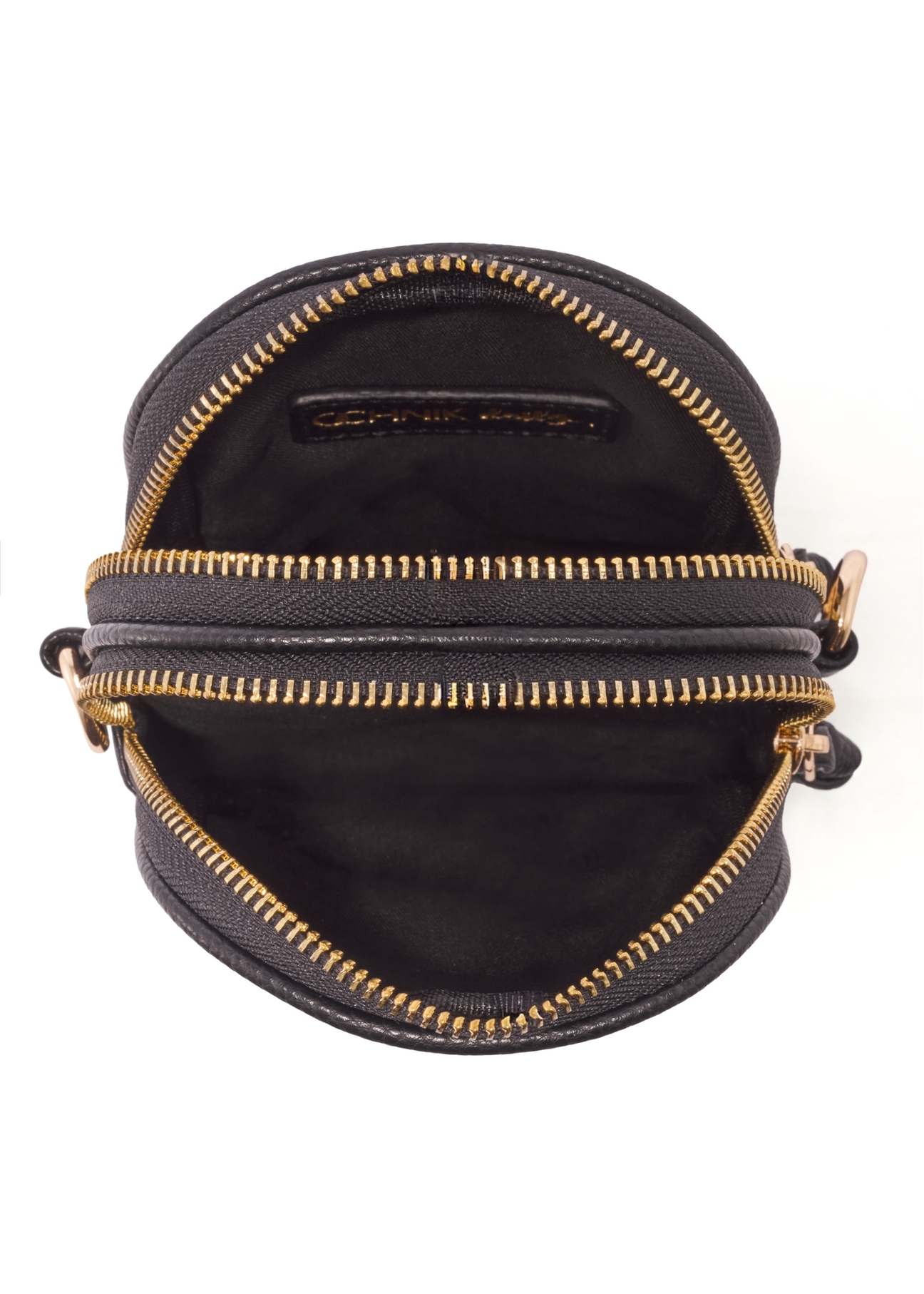Brown mini women's phone bag TOREC-1368-1I(Z26), product view from above on a white background.