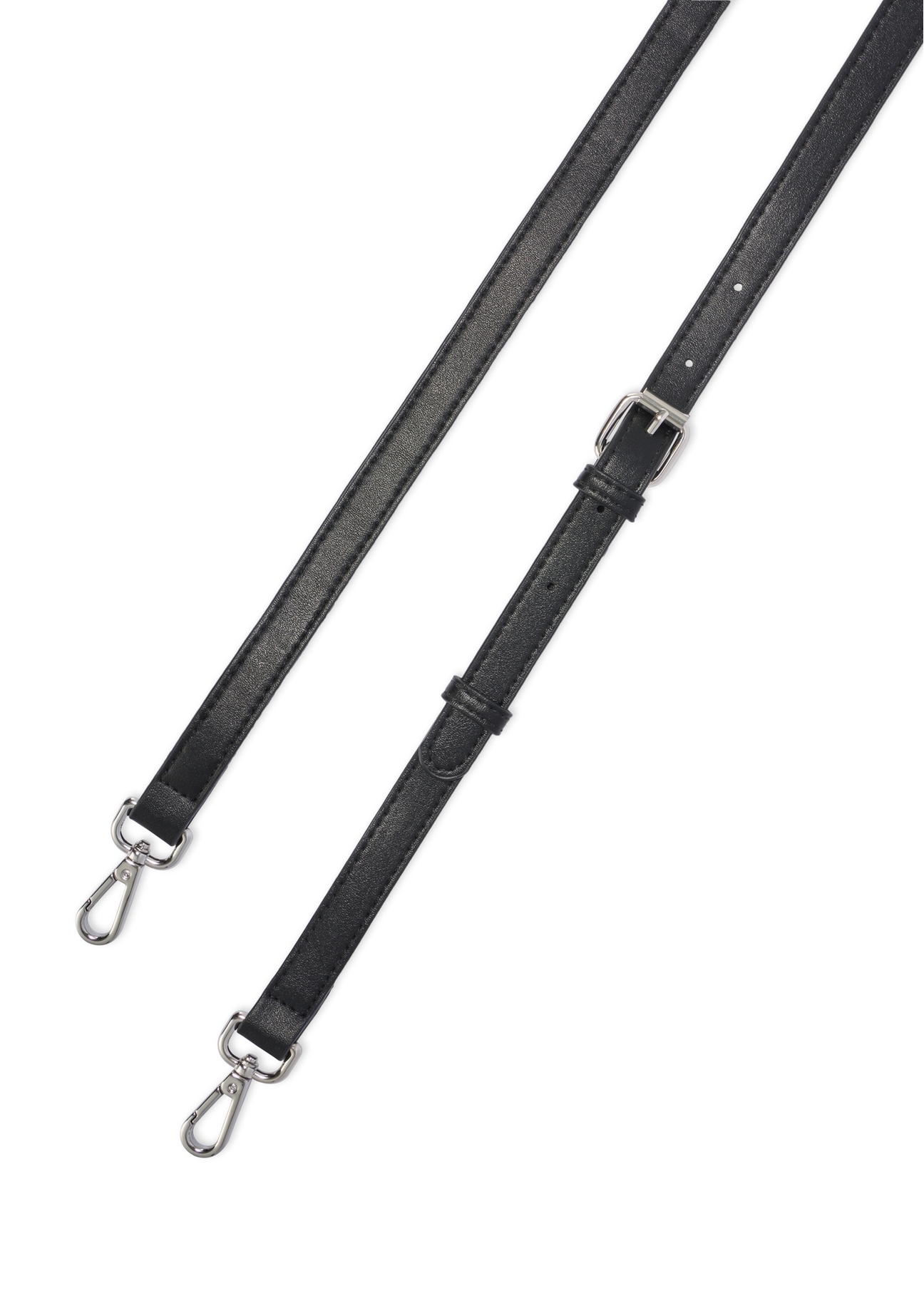 Black croco women's bag TOREC-1143-9G(W26), product strap view on white background.