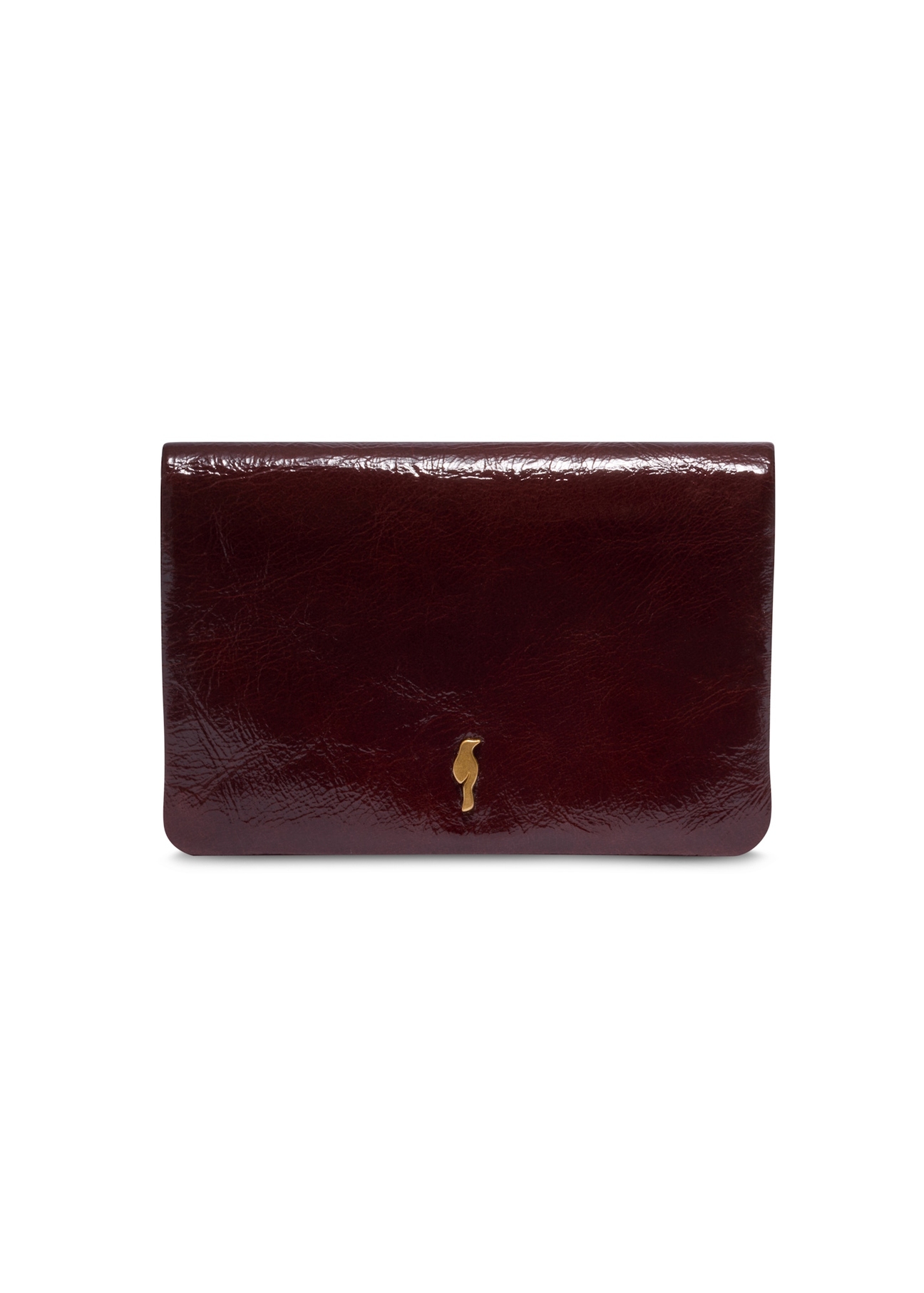 Burgundy women's wallet PORES-1020-4E(Z26), front product view on a light background.