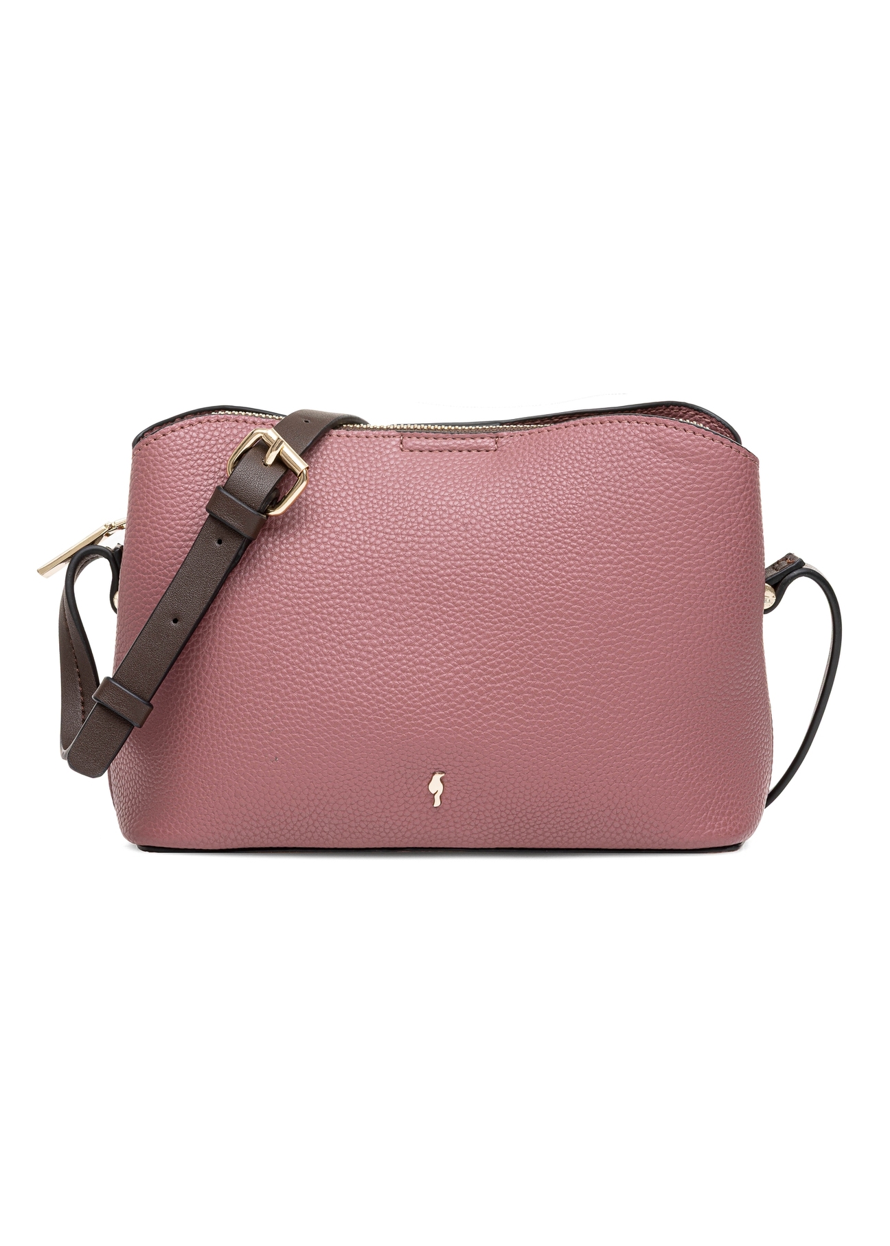 Small women's handbag in pink TOREC-0768 C-32(Z 25), product view from the front on a white background.