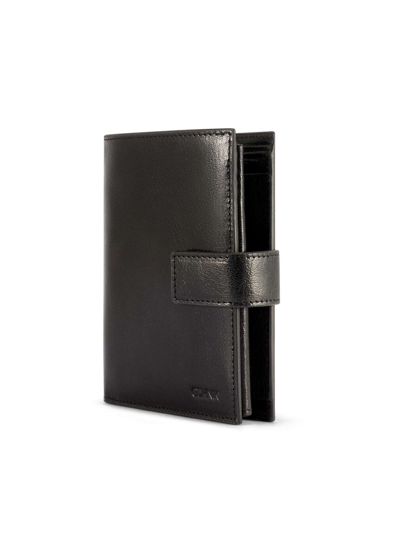 Large men's leather wallet PORMS-0678-99(W26), diagonal product view on a white background.