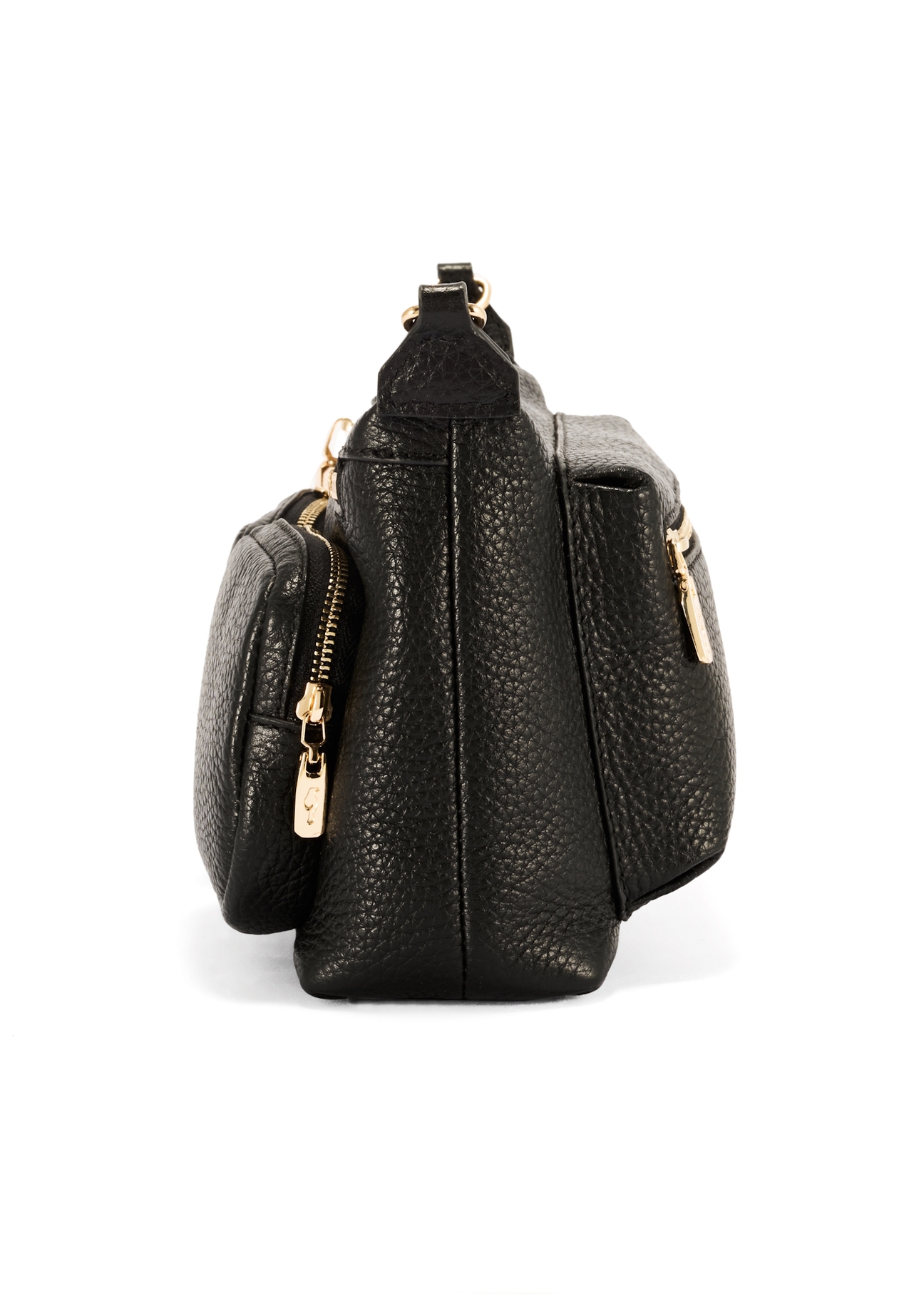 Black leather women's handbag TORES-1161-99(Z25)