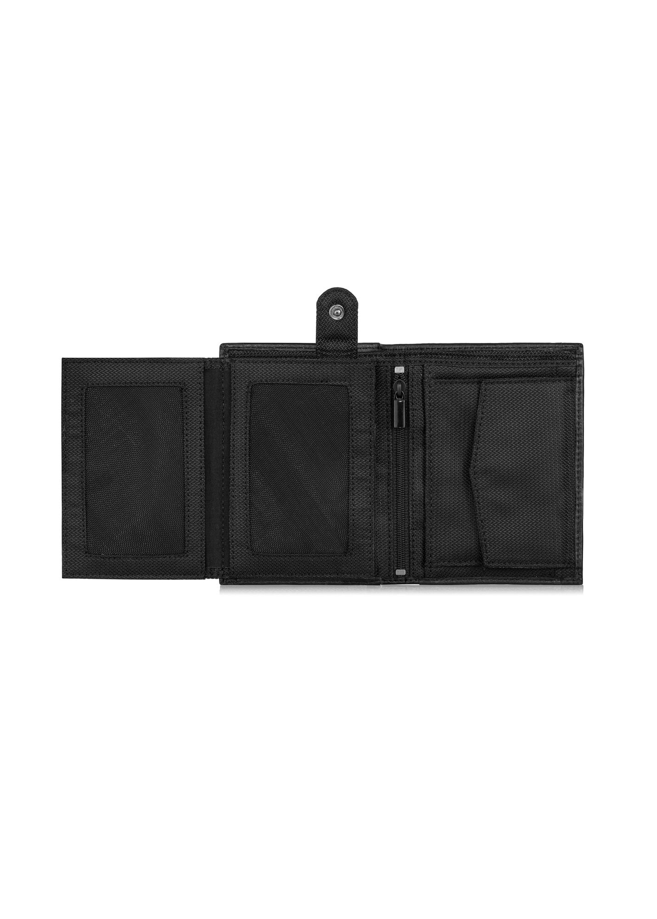 Black folding men's wallet PORMN-0019-99(Z23)-04