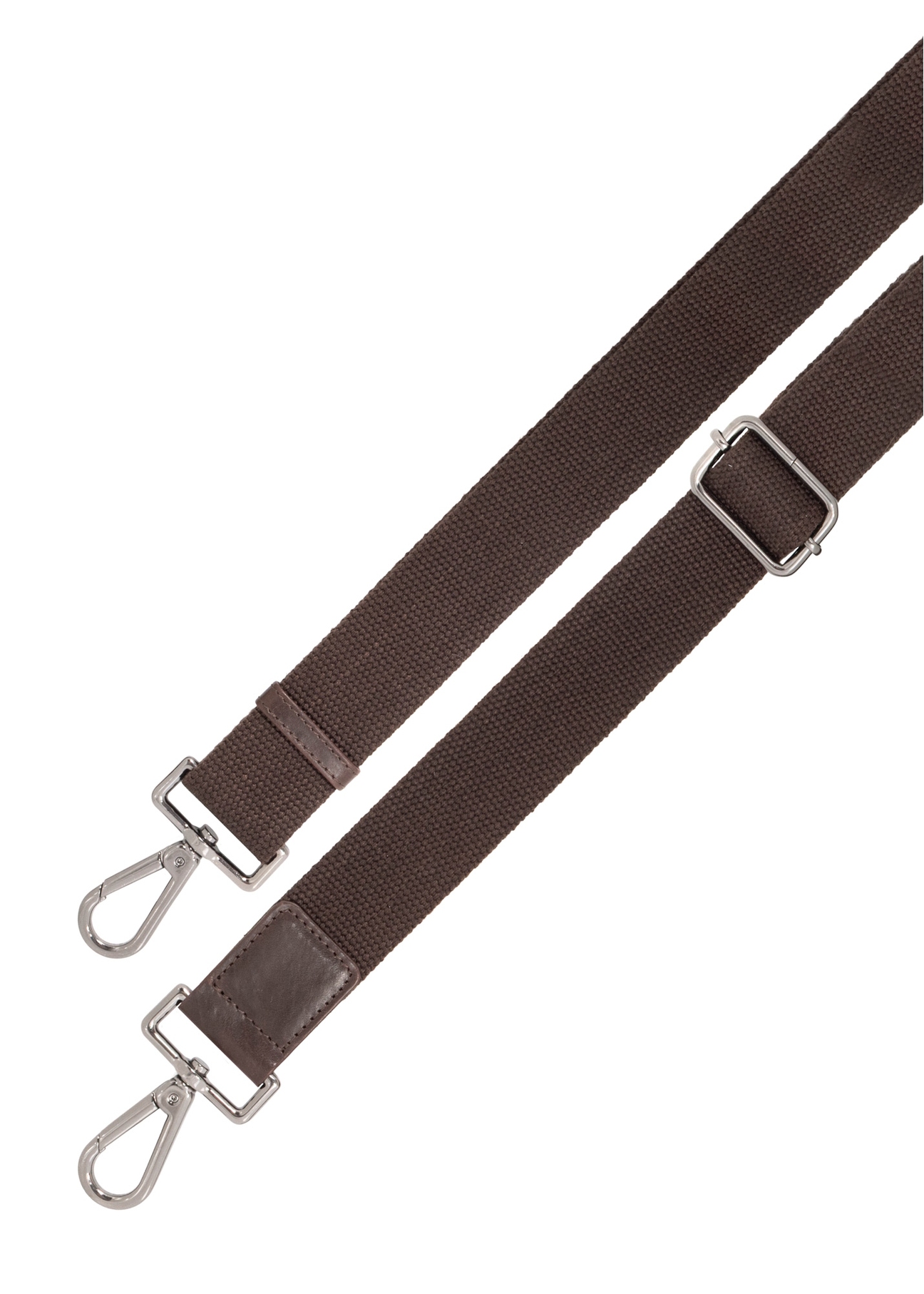 Brown leather men's bag TORMS-0459-1H(Z26), product strap view on white background.
