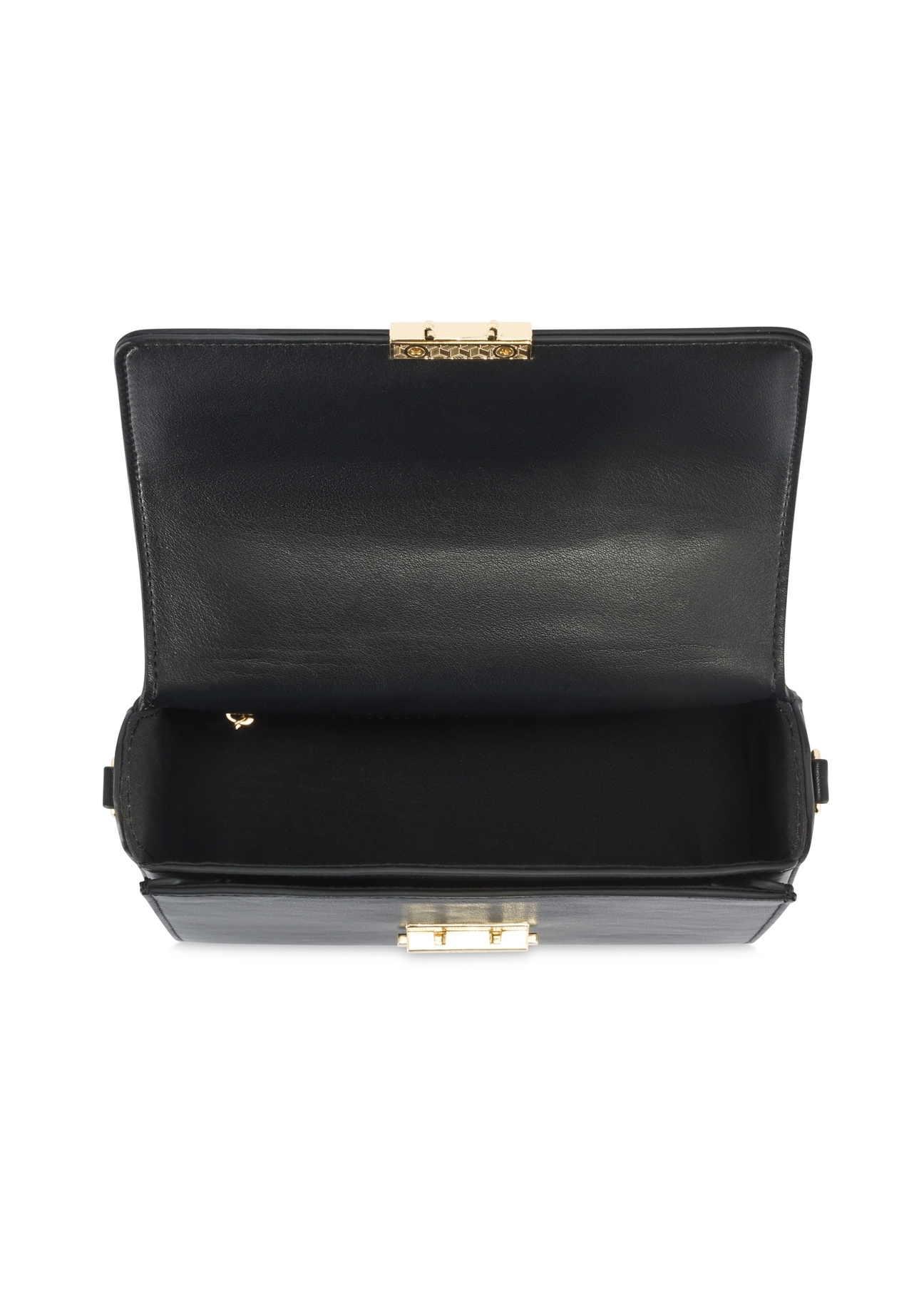 Black women's handbag TOREC-1080-99(Z25), product view from above on a white background.