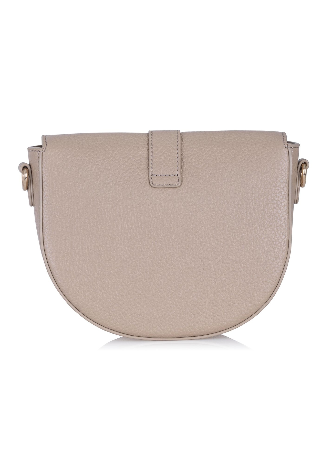 Leather beige shoulder postbag TORES-0979-81(W24)-04