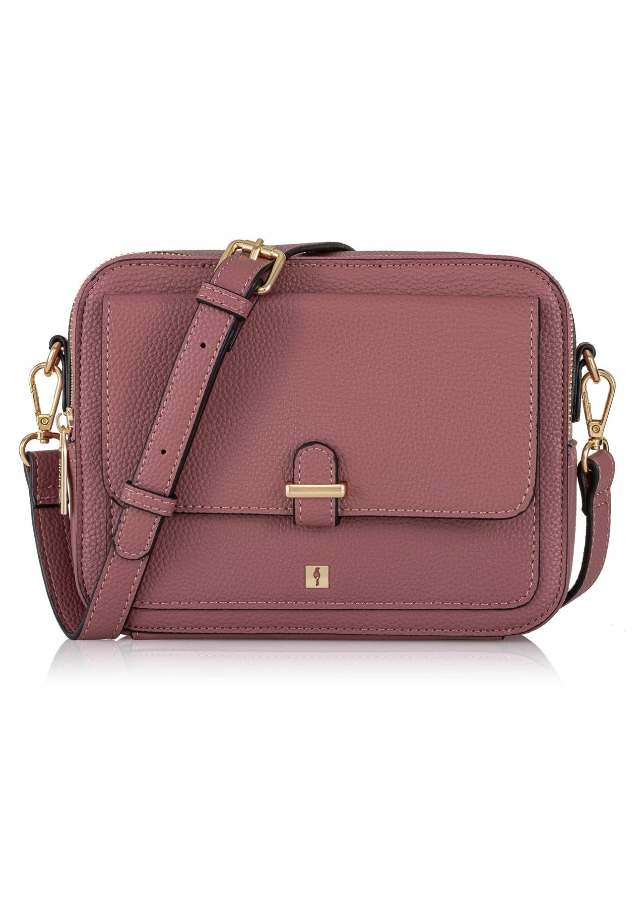 Women's dark pink messenger bag TOREC-0405C-32(Z25), front product view on white background.