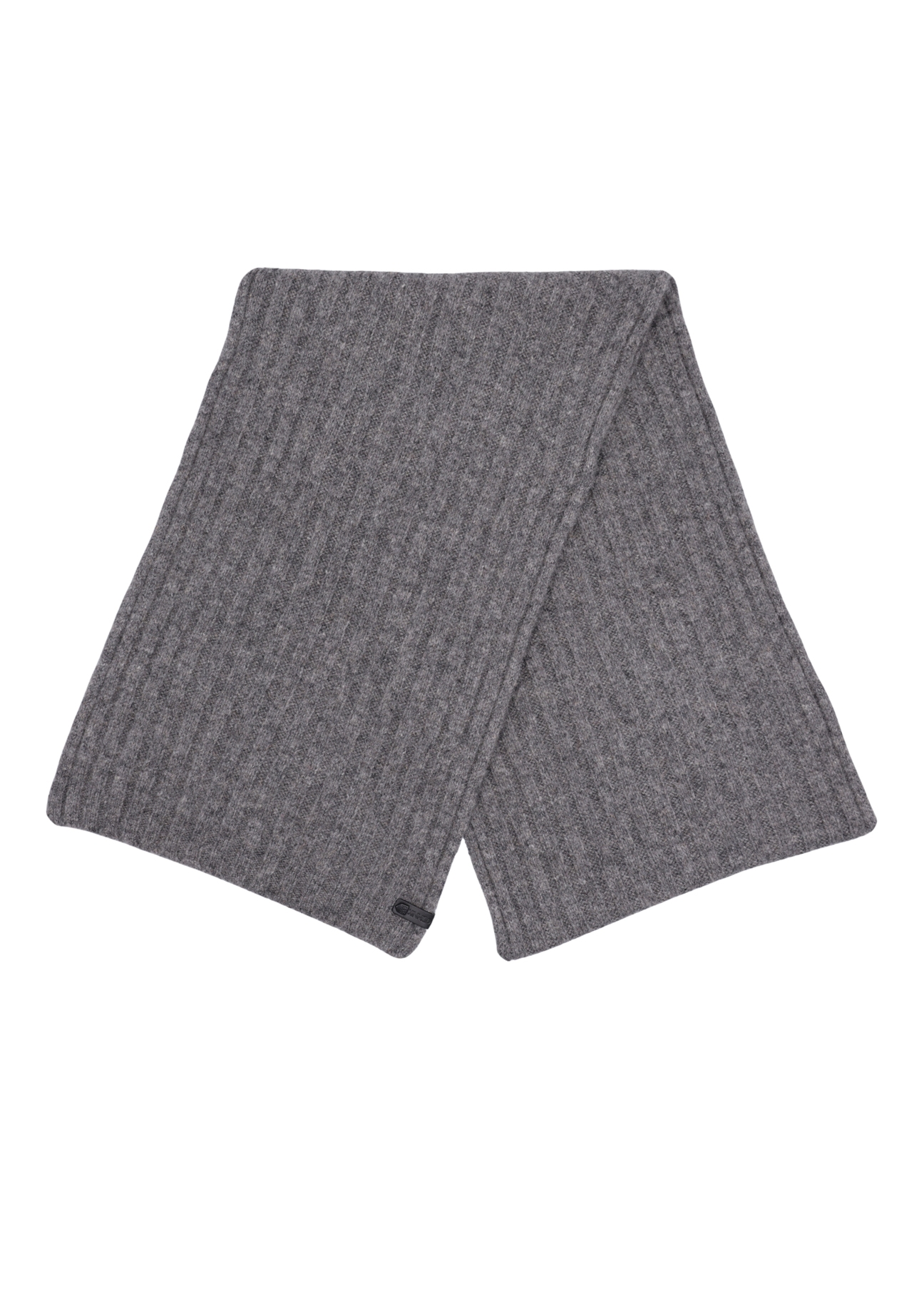 Men's gray wool scarf SZAMT-0030-9B(Z26), front product view on white background.