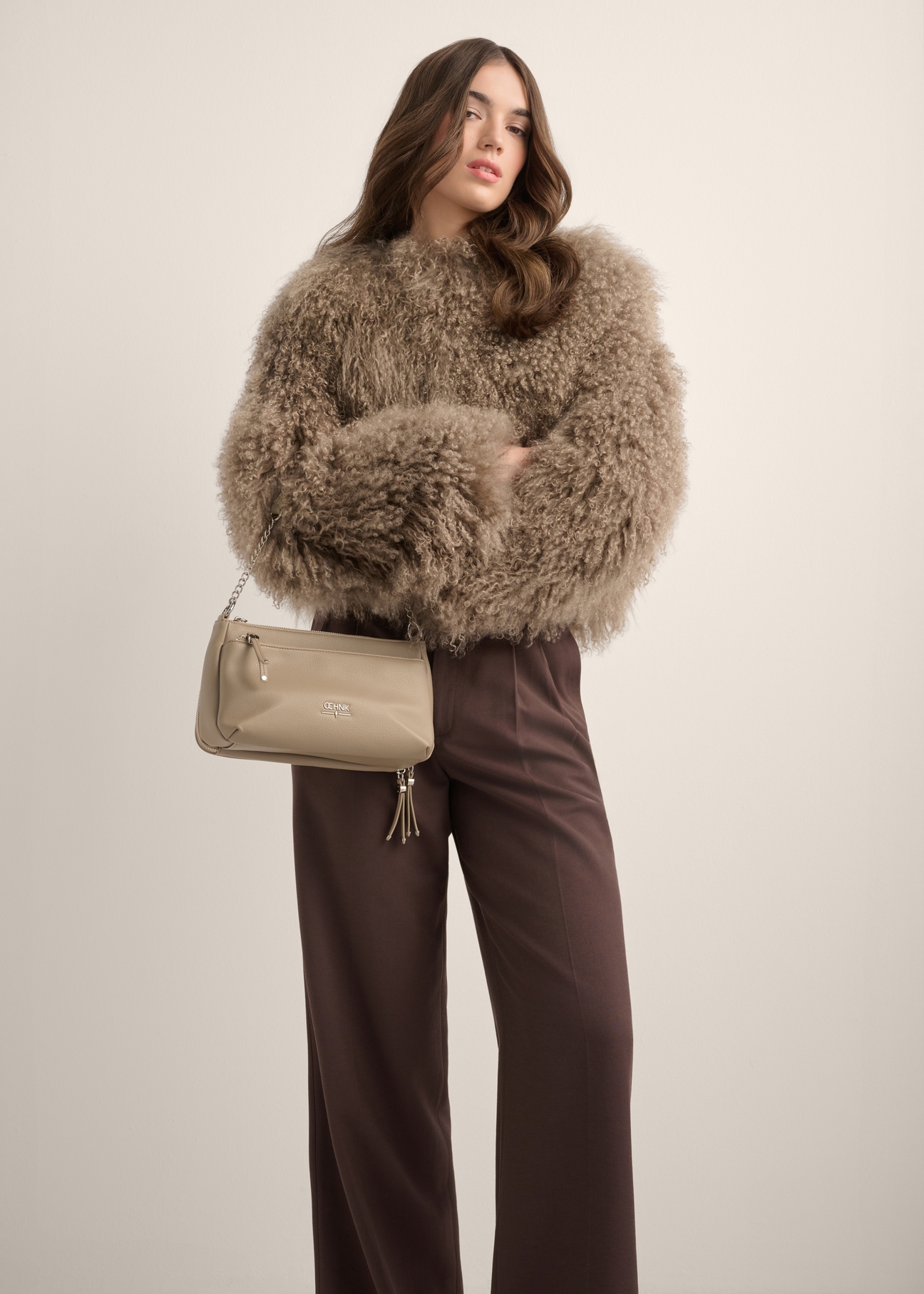 Women's handbag in cool beige color TOREC-1284-1K(Z26)
