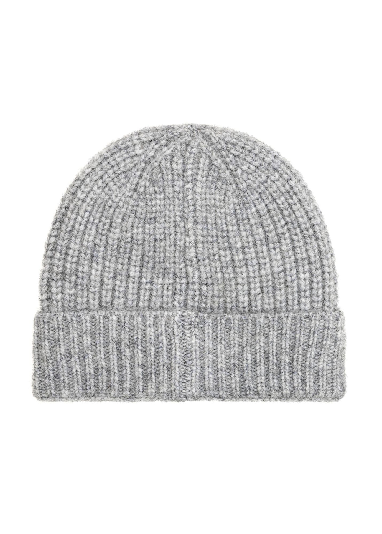 Gray women's wool blend hat CZADT-0208-9B(Z26), product view from the back on a white background.