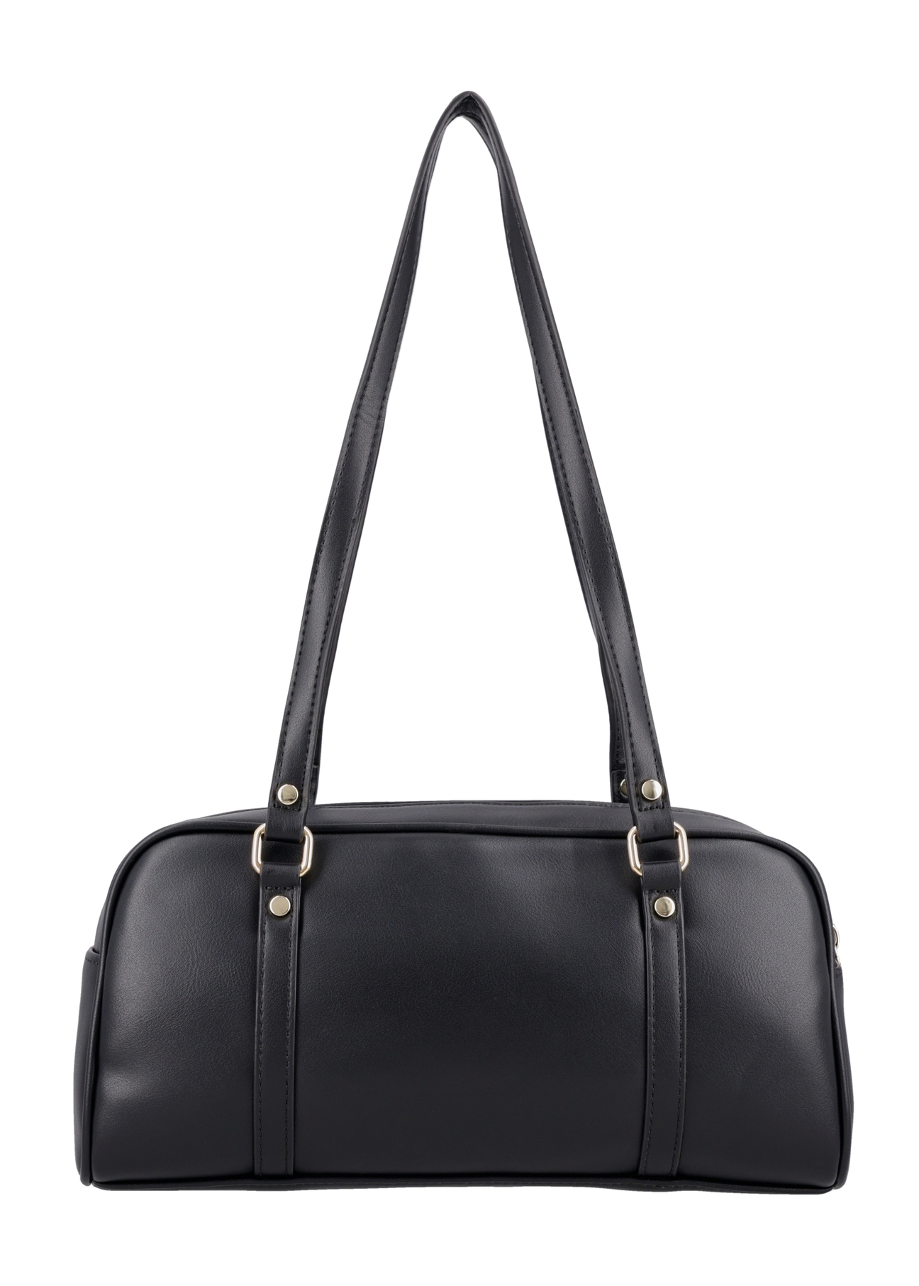 Black shoulder bag TOREC-1233-99(Z26), product view from the back on a white background.