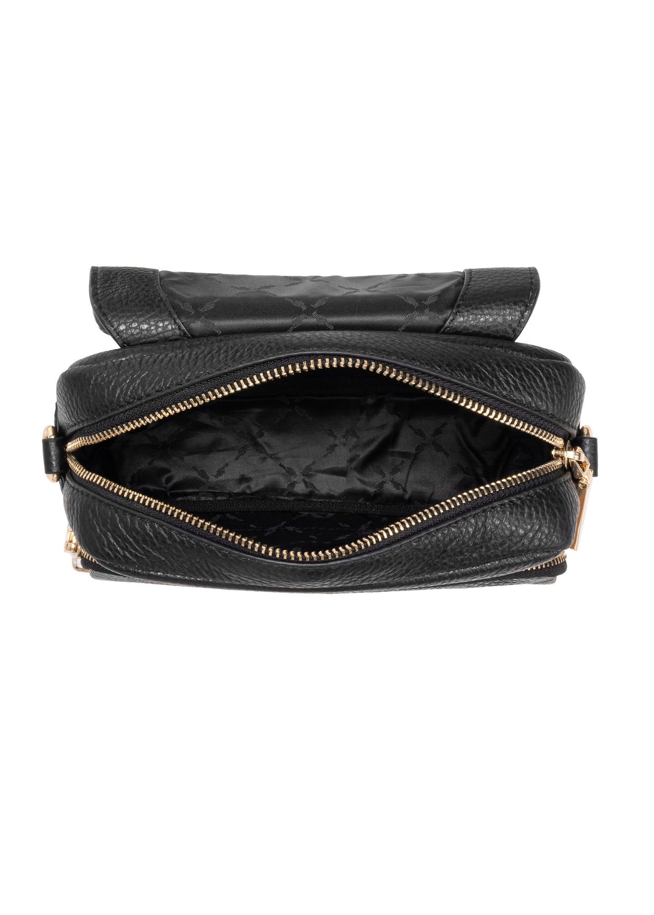 Black leather women's messenger bag TORES-0958C-99(W25)-06