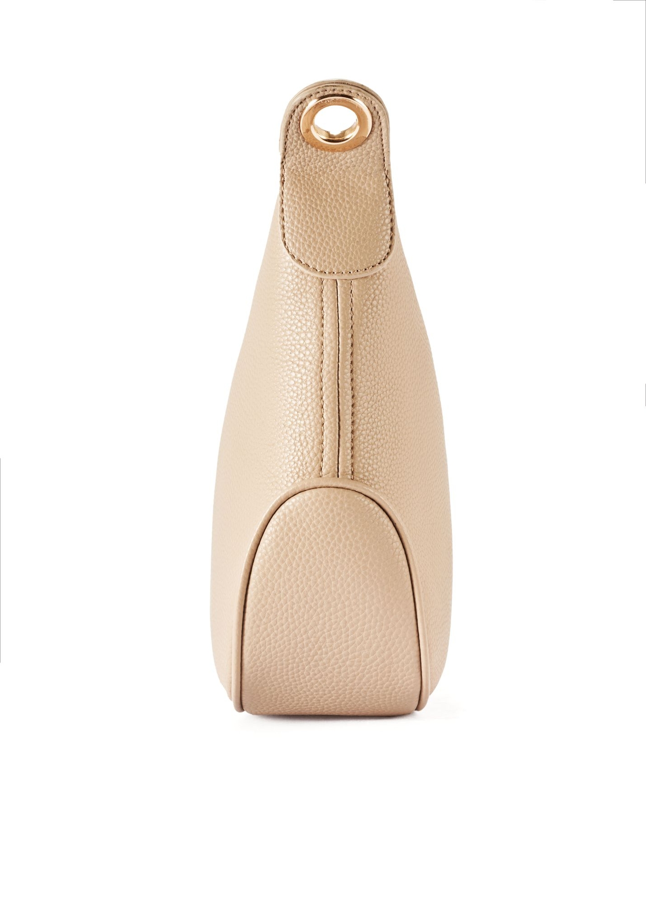 Beige women's hobo-style handbag TOREC-0829 A-80(Z 25) - side view of the product on a white background.