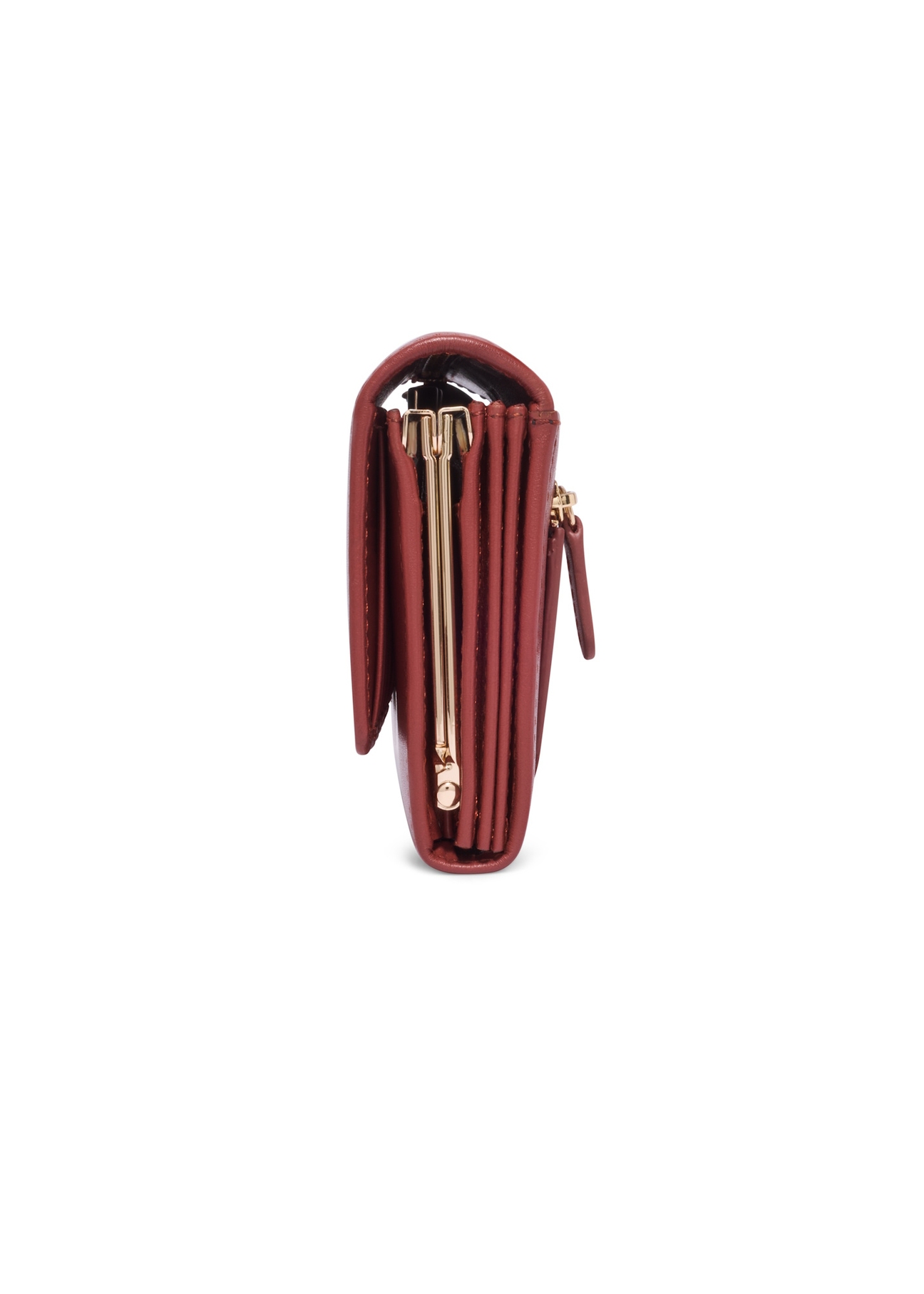 Ginger large leather women's wallet PORES-1024-3D(Z26), side product view on white background.