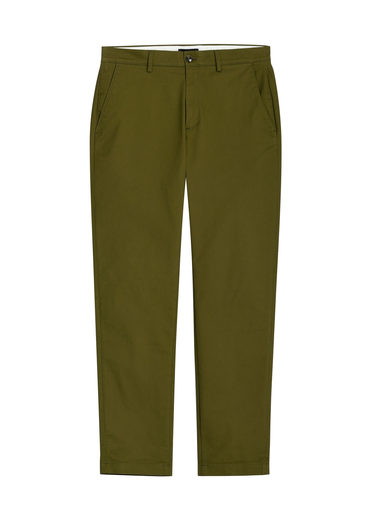 Men's khaki trousers SPOMT-0121-8D(Z26), front product view on white background.