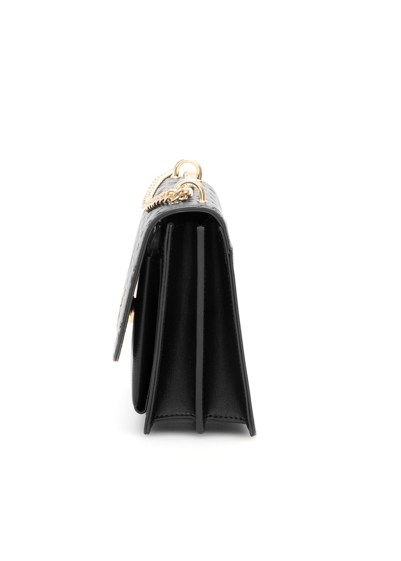 Black women's handbag with monogram TOREC-1155-9P(Z26)