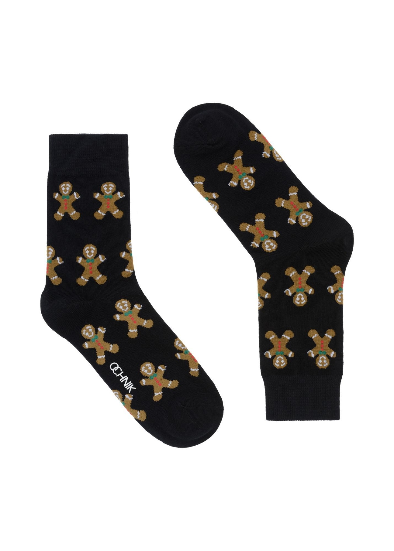 Navy blue men's Christmas socks SKAMT-0158A-7D(Z26), front product view on white background.