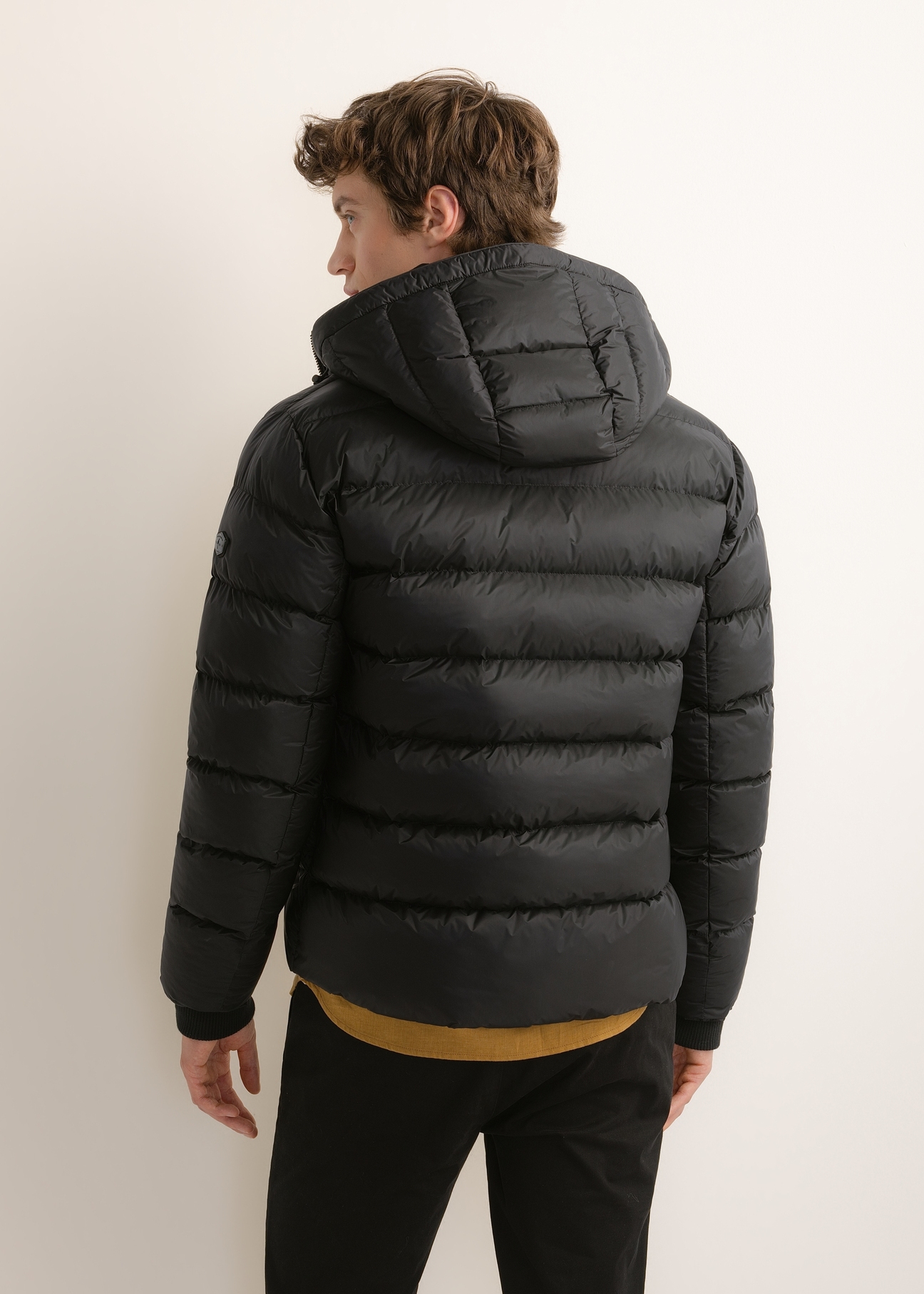 Men's winter jacket in black KURMT-0422-99(Z26)