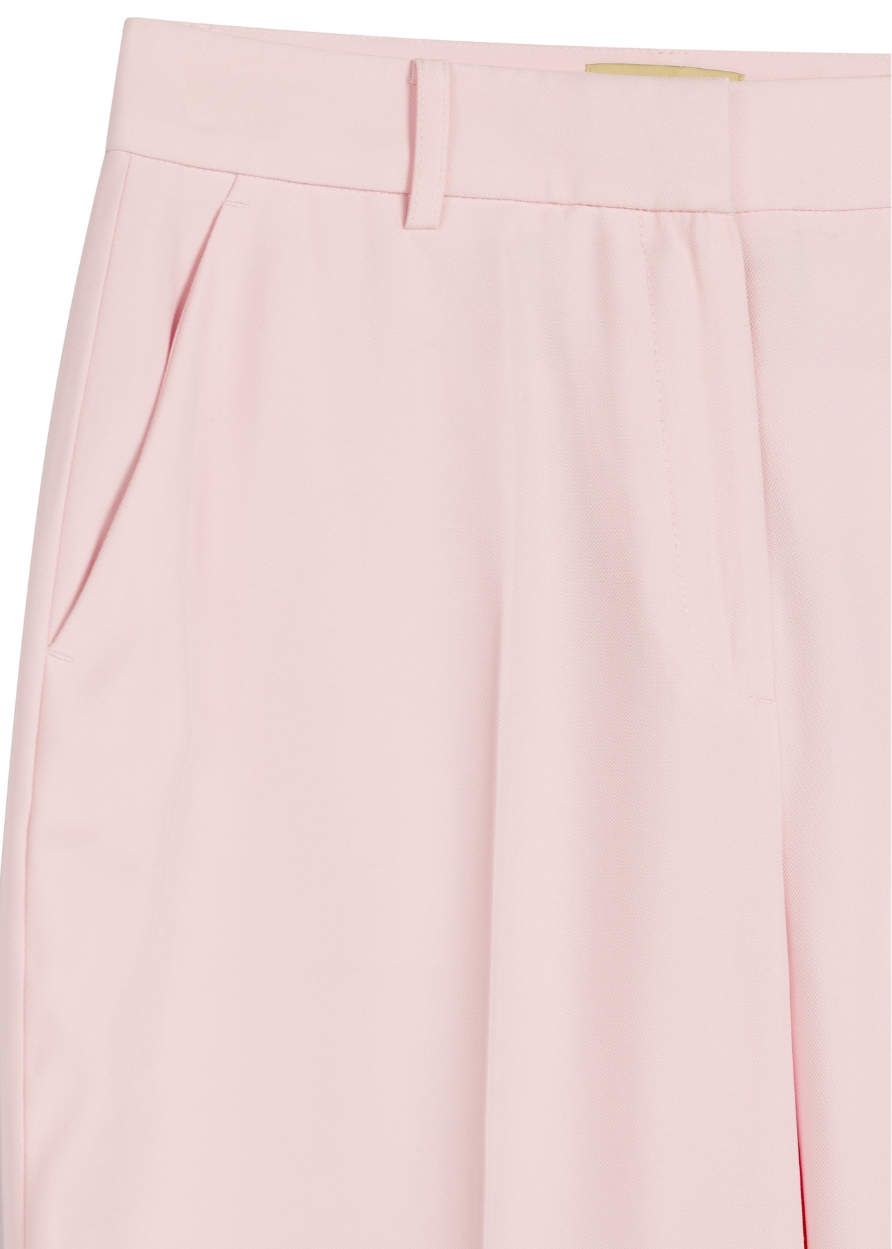 Light pink elegant women's trousers SPODT-0106A-5A(W26), close-up of the product detail on a white background.