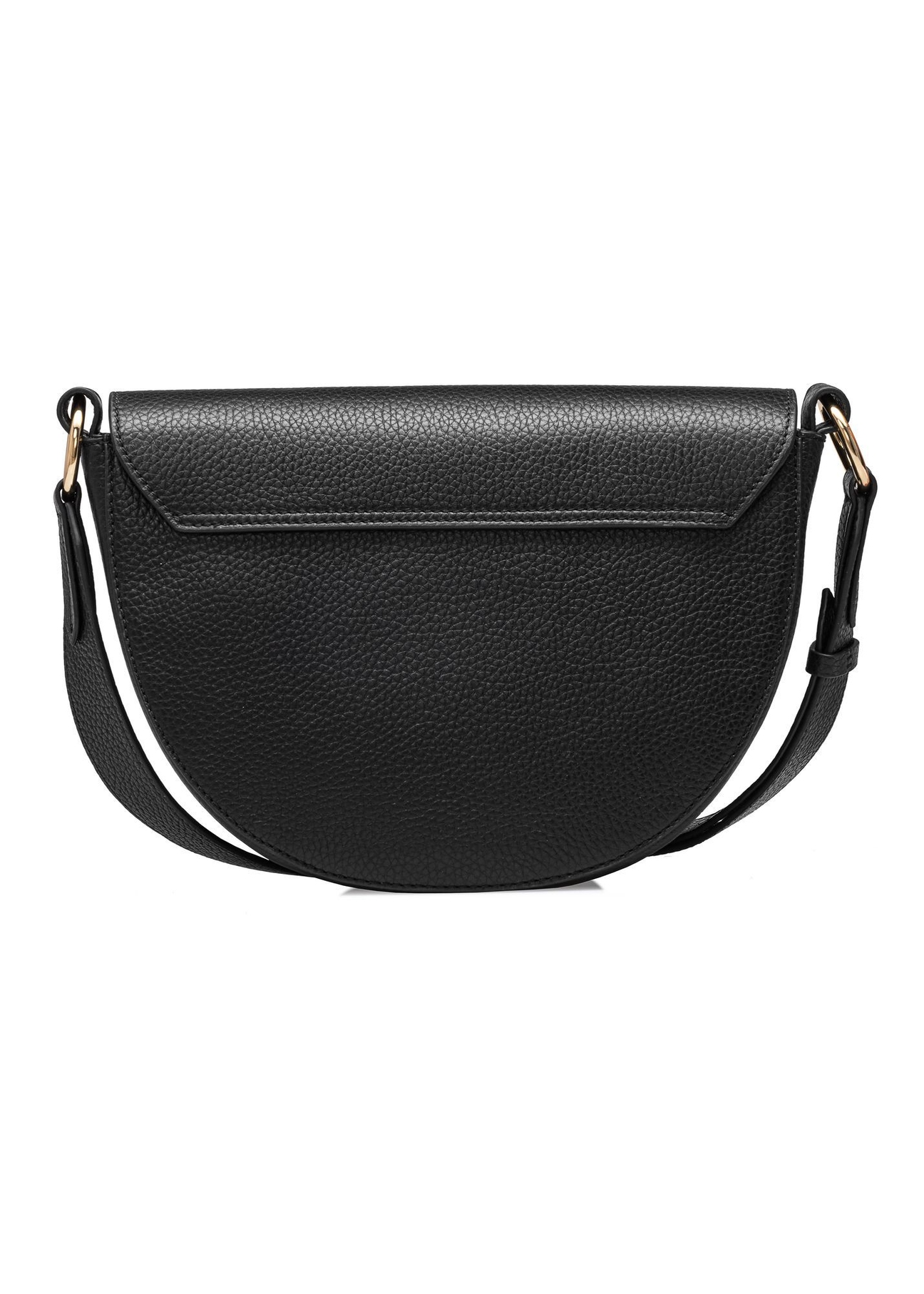Black leather women's handbag TORES-0895D-99(Z25), product view from the back on a white background.