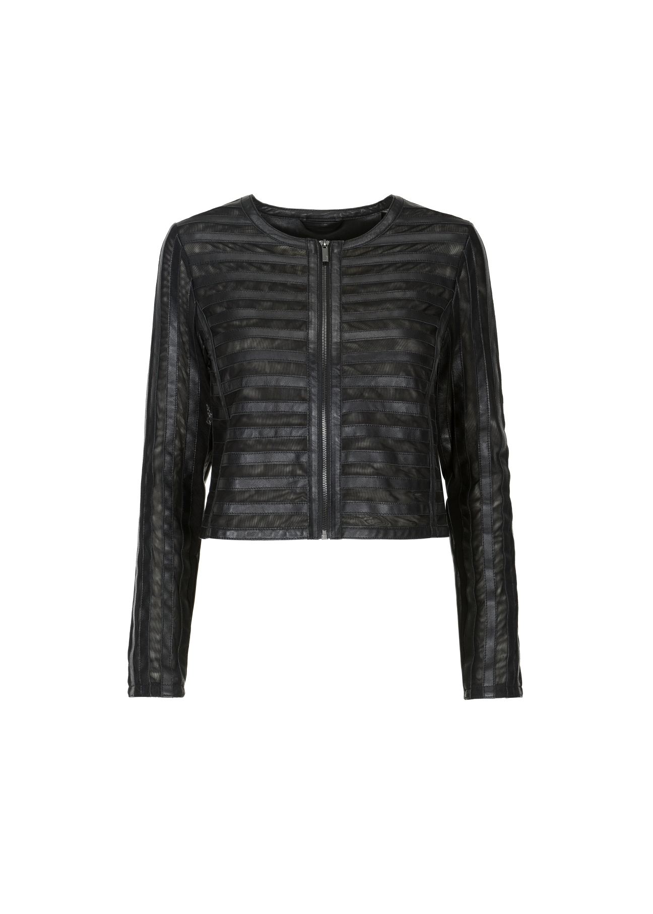 Women's leather transitional jacket KURDS-0319-5426(W22)-04