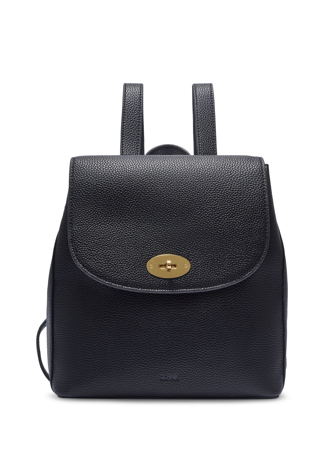 Black women's backpack TOREC-1138-9I(W26) - front product view on white background.