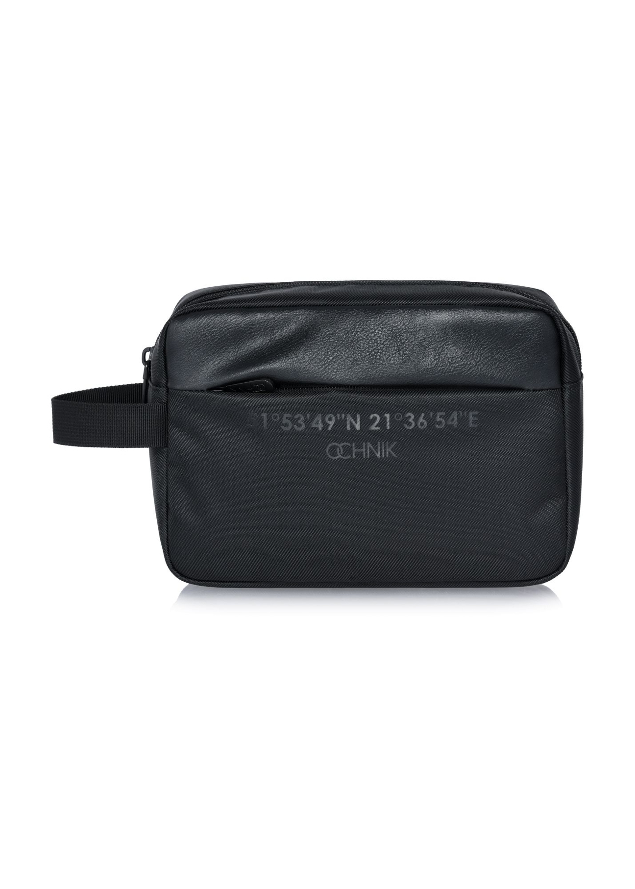 Black men's cosmetic bag TORMN-0267A-99(W24)-01