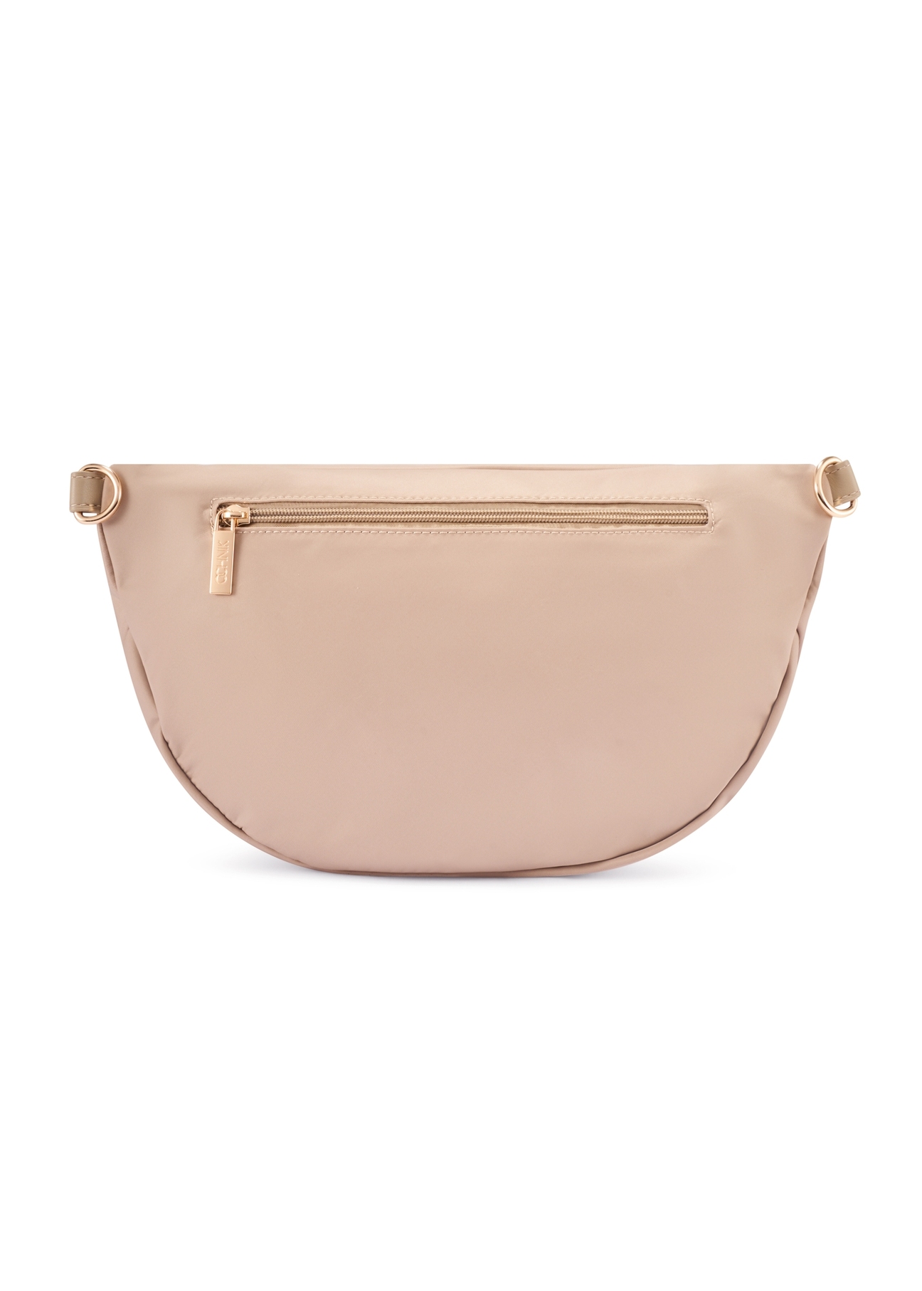 Beige large women's bag TOREN-0345-1A(W26) - product view from the back, on a white background.