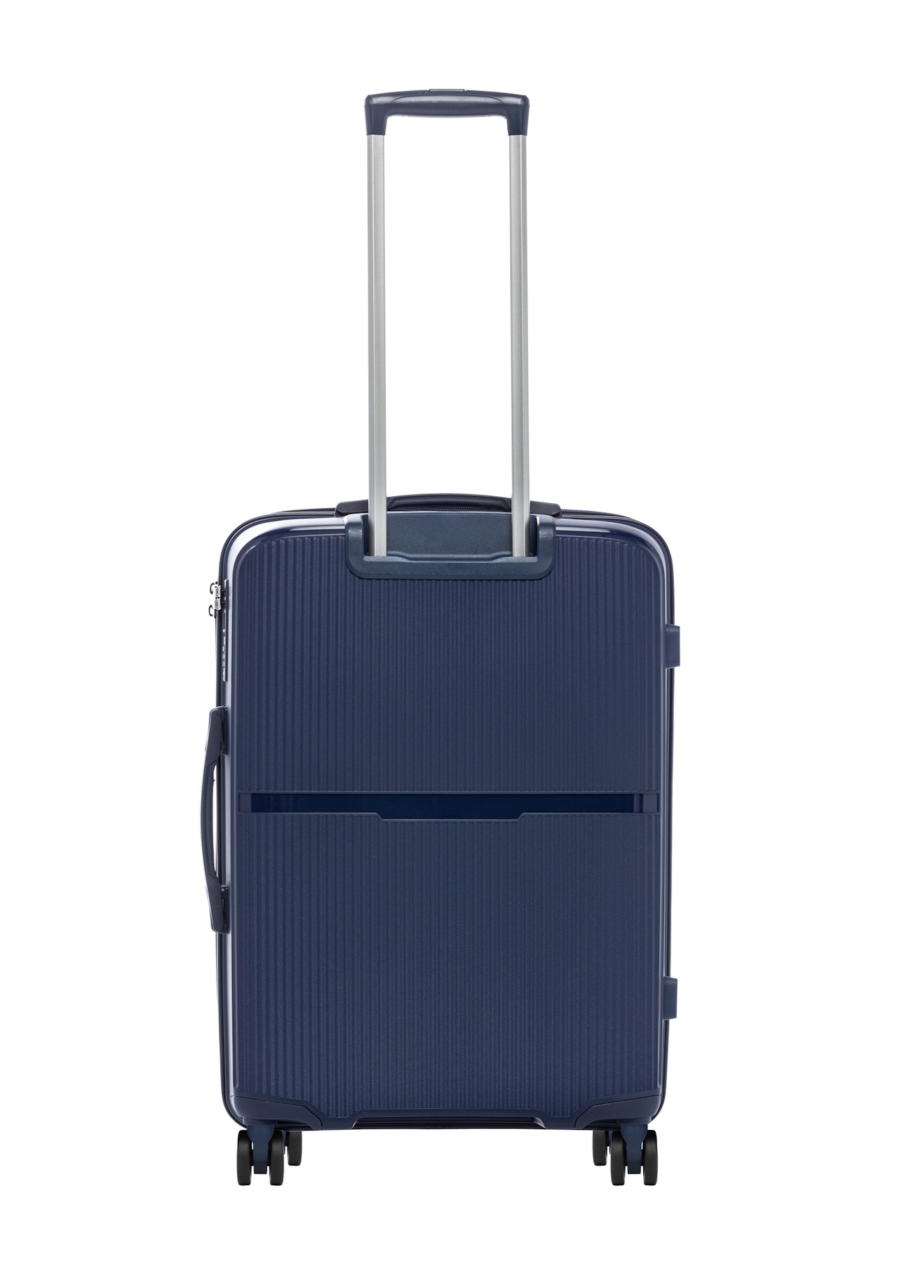 Medium suitcase on wheels WALPP-0026-7D-24(W26), product view from the back on a white background.