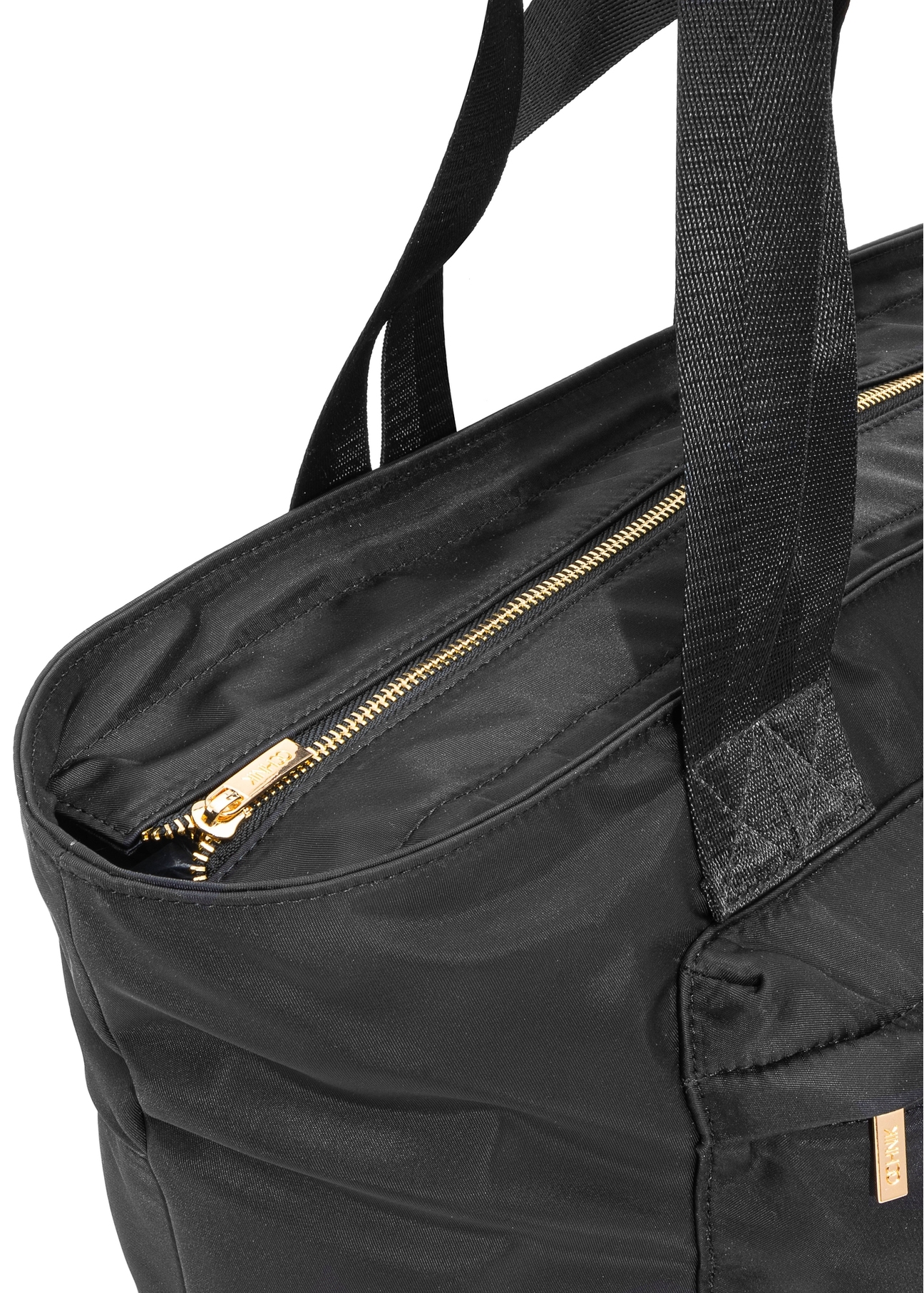 Black large shopper bag TOREN-0325-99(Z25)