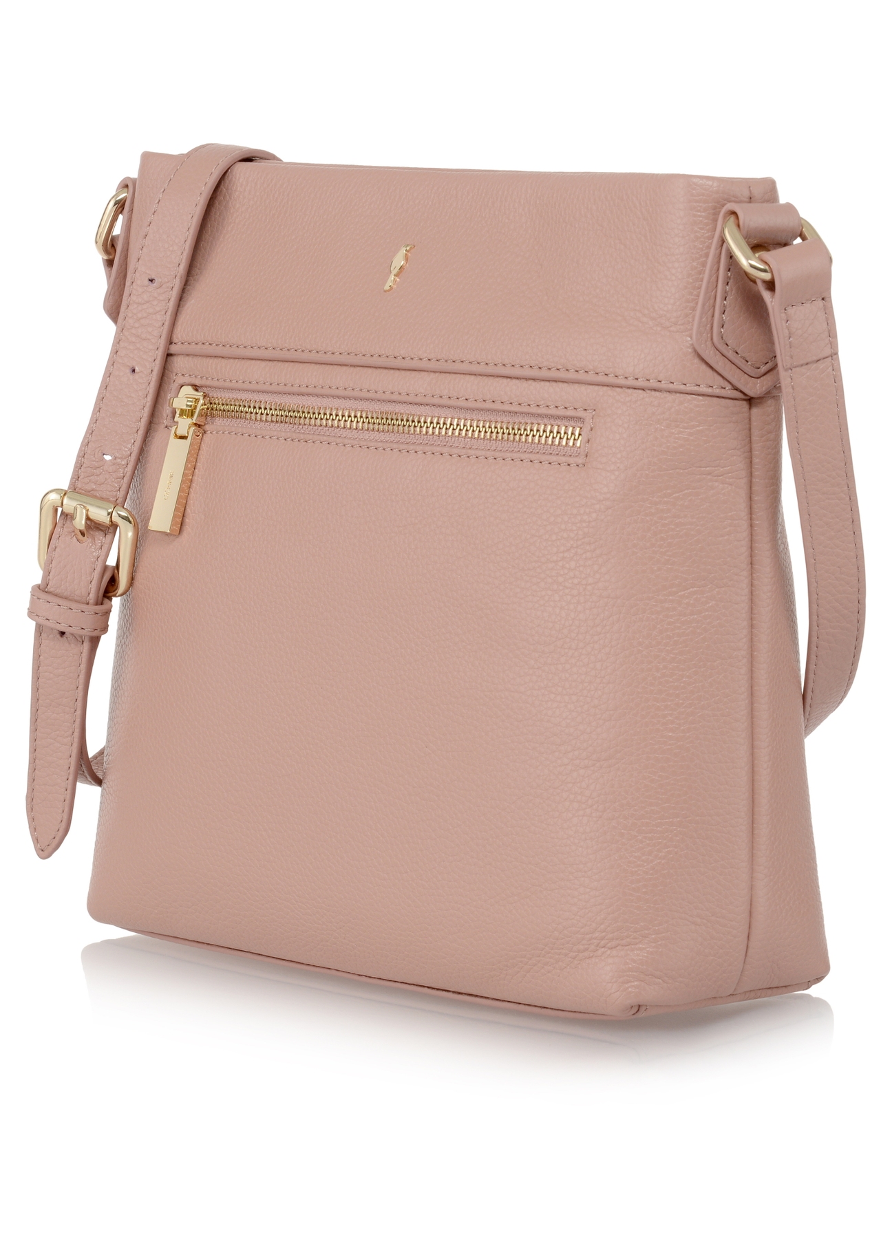 Women's leather shoulder bag with pocket TORES-0896-31(W23)-02