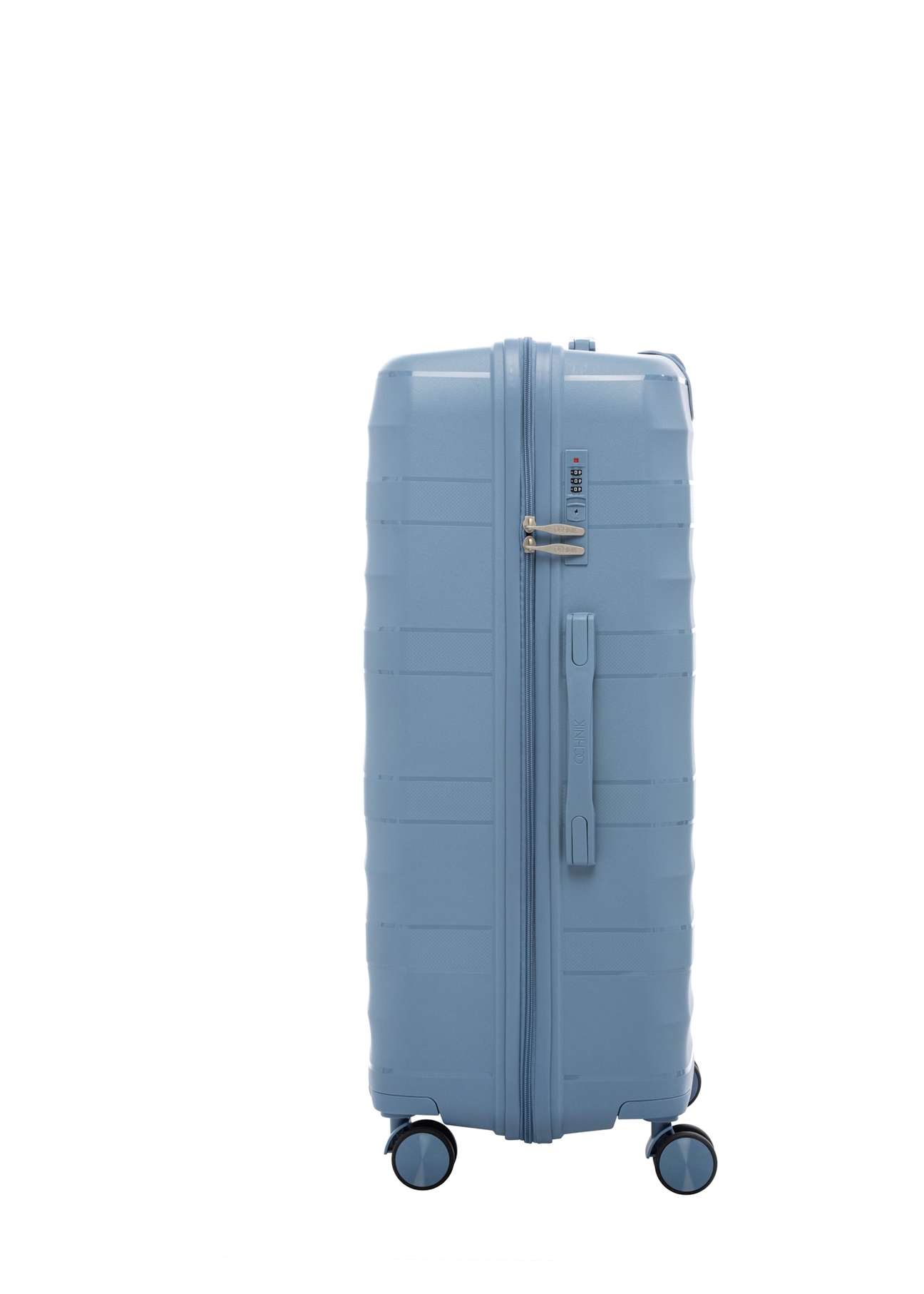 Large suitcase on wheels WALPP-0024-7A-28(W26), side view of the product on a white background.