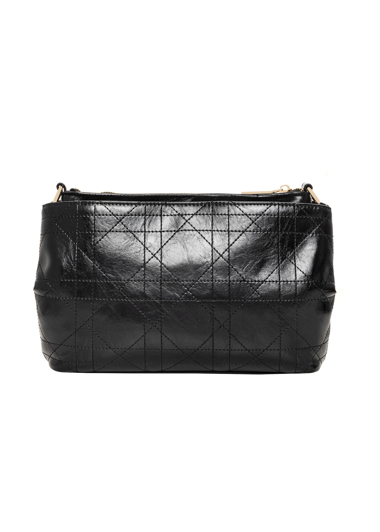 Black women's shoulder bag TOREC-1334-9F(Z26), rear view on a white background.