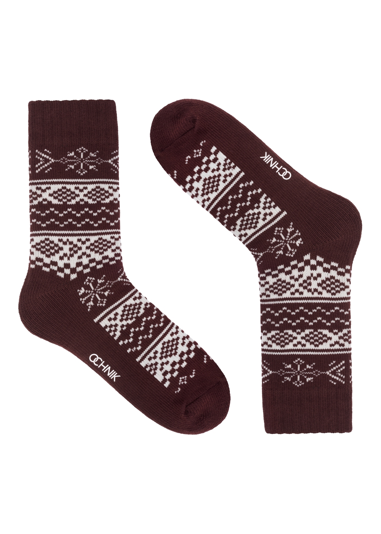 Two-pack of men's winter socks ZESMT-0070-00(Z26), front product view on white background.