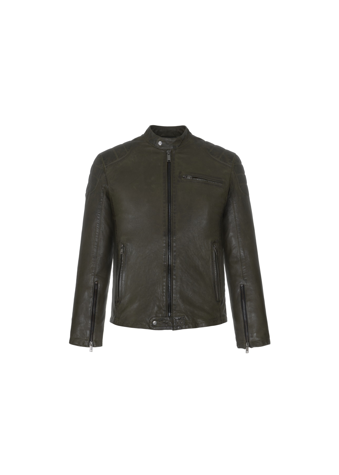Men's leather jacket KURMS-0263-1198(W22)-02