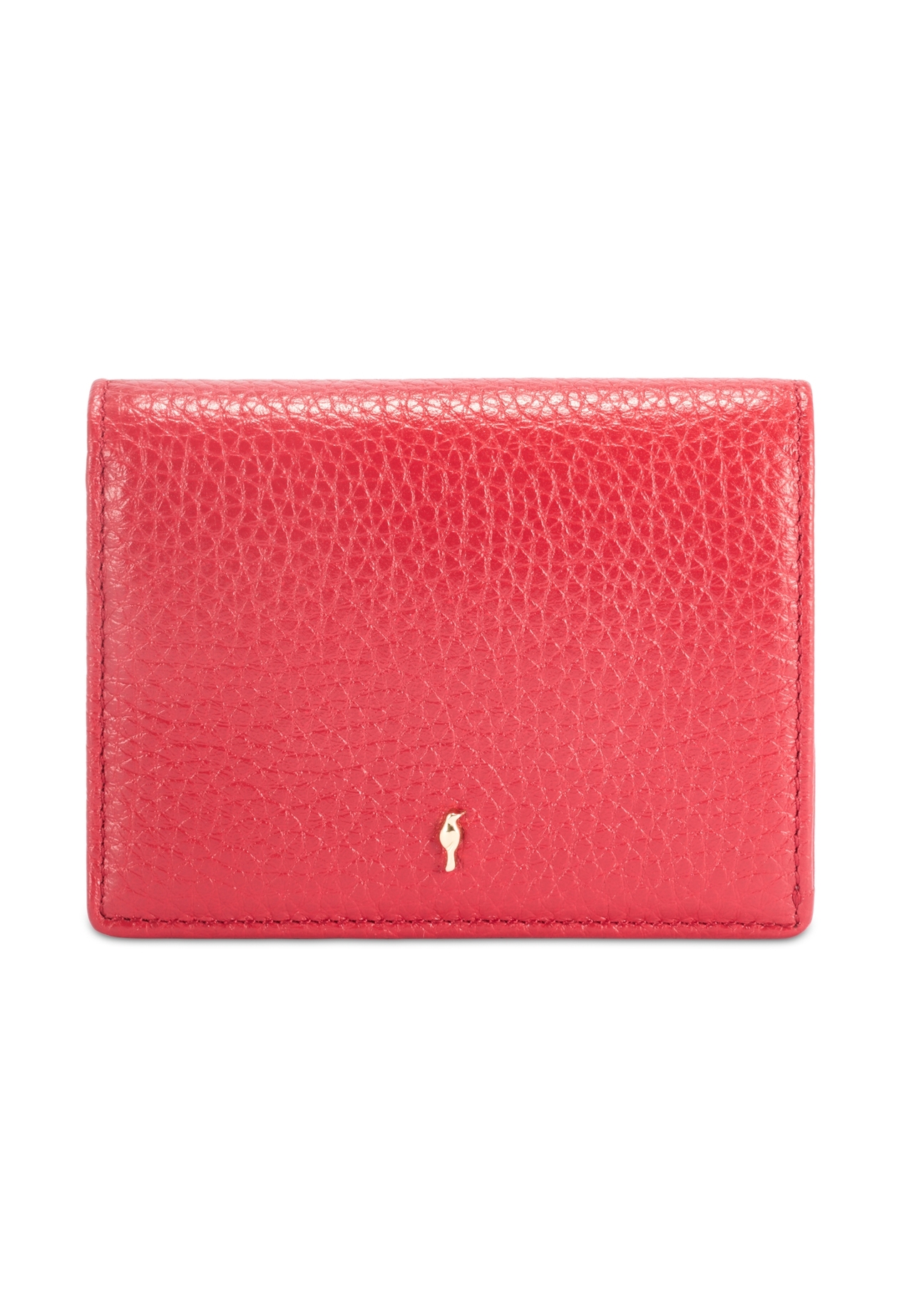 Red leather women's wallet PORES-0944G-42(Z25), product view from the front on a white background.