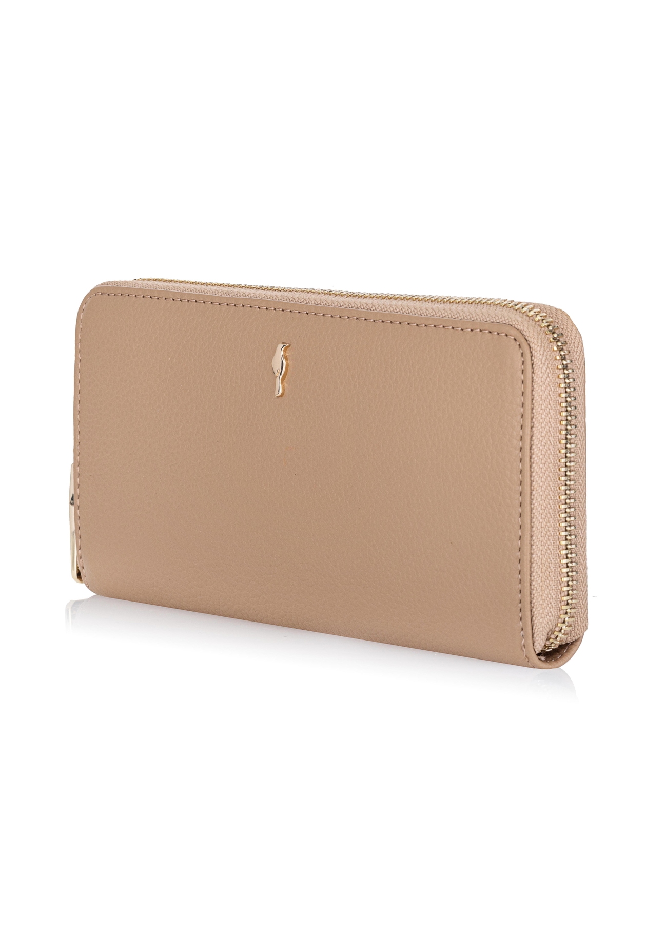 Large beige leather women's wallet PORES-0800A-81(W23)-02